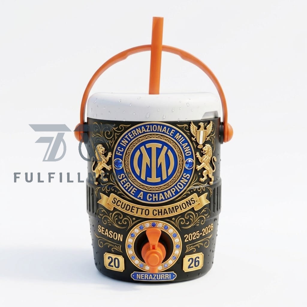 Football Club Internazionale Milano Scudetto Champions Serie A 2025-2026 Season Dugout Cooler Cup