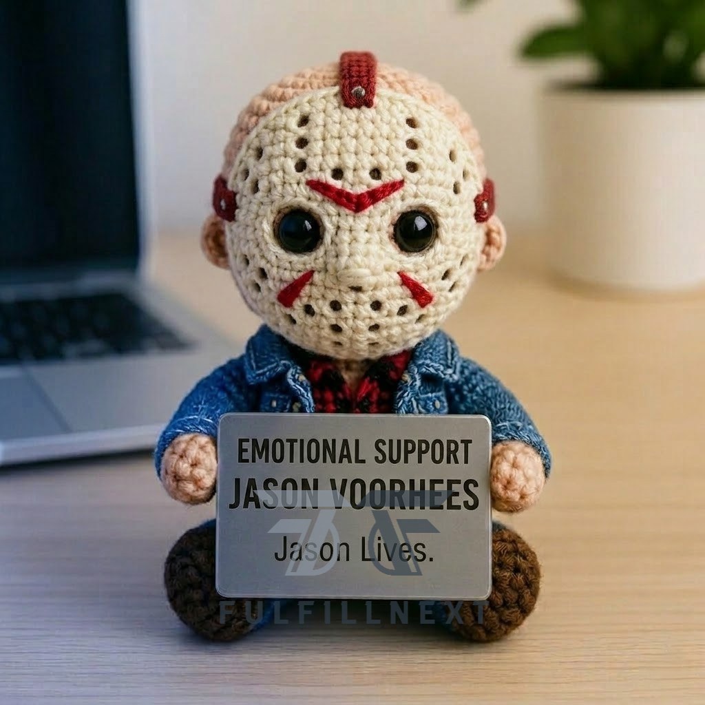 Friday The 13th Part VI 40th Anniversary Crochet Doll - Image 2