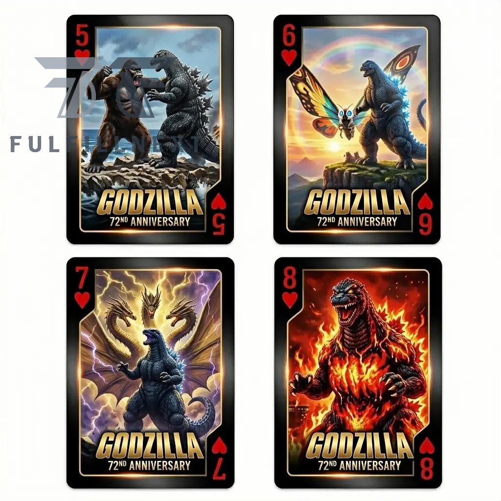 Godzilla 72nd Anniversary Playing Cards - Image 4