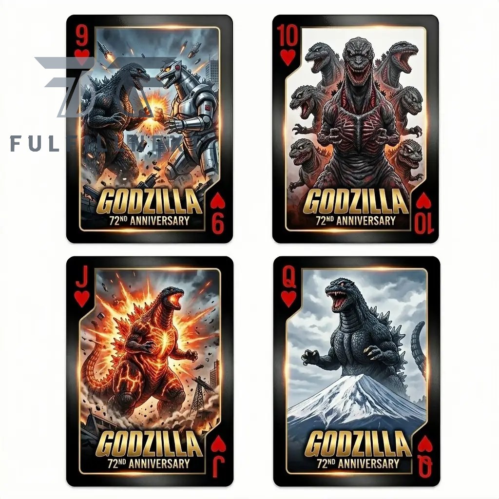 Godzilla 72nd Anniversary Playing Cards - Image 5