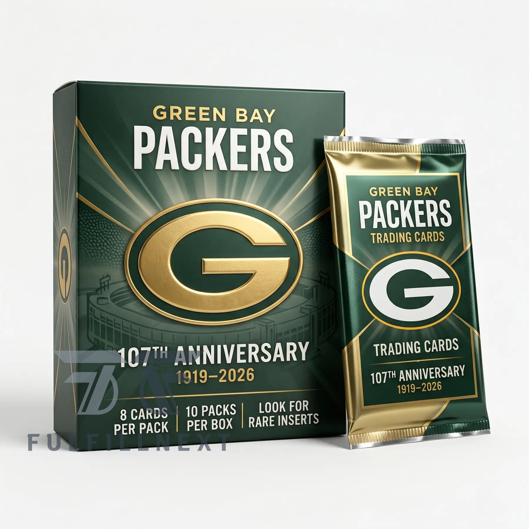 Green Bay Packers 107th Anniversary Trading Cards