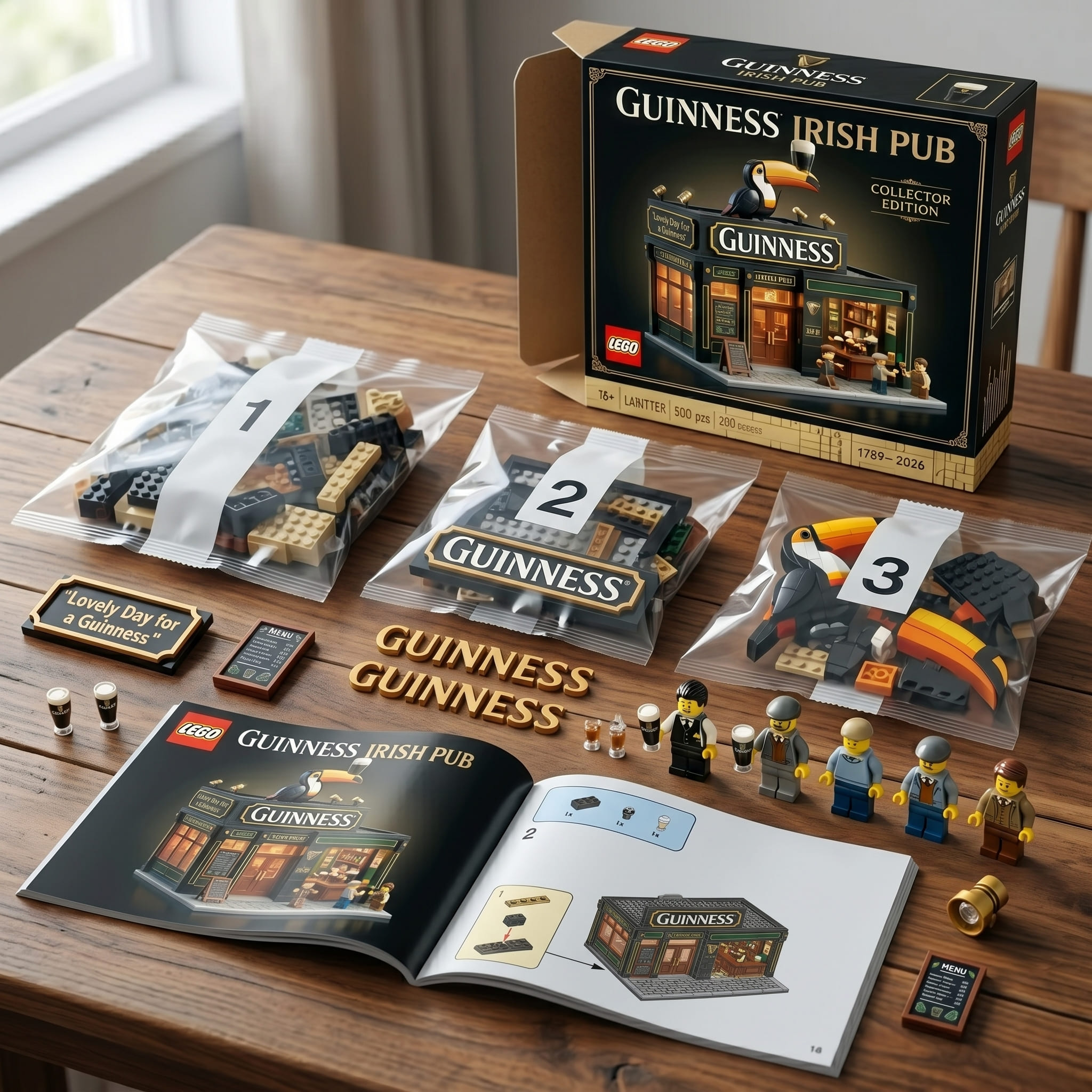 Guinness Irish Pub Collector Edition Building Block Set - Image 2