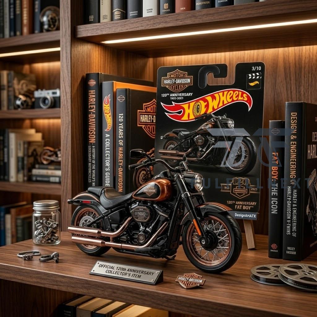 Harley-Davidson 120th Anniversary Fat Boy Hot Wheels - Image 2