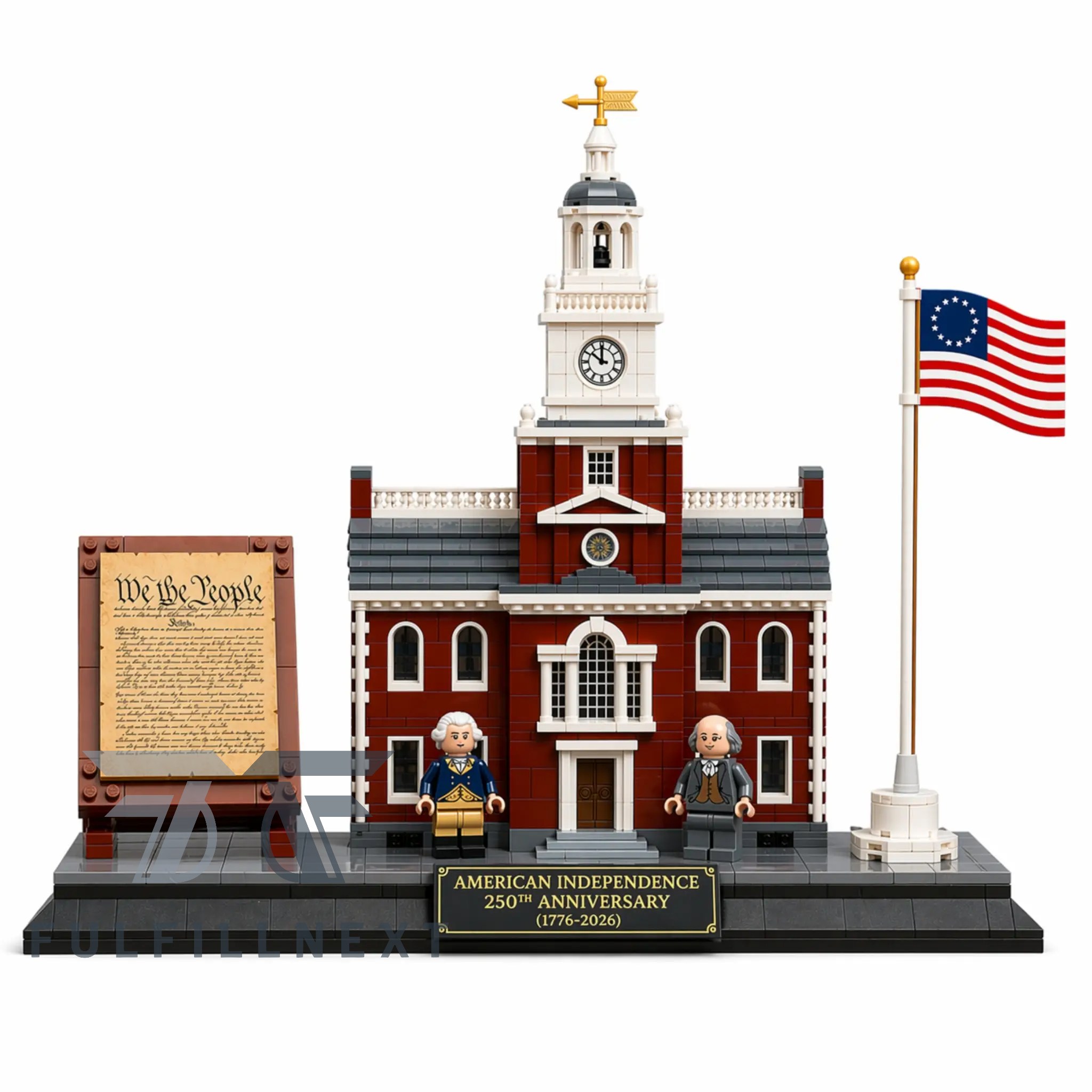 Independence Hall 250th Anniversary Building Blocks Set - Image 3
