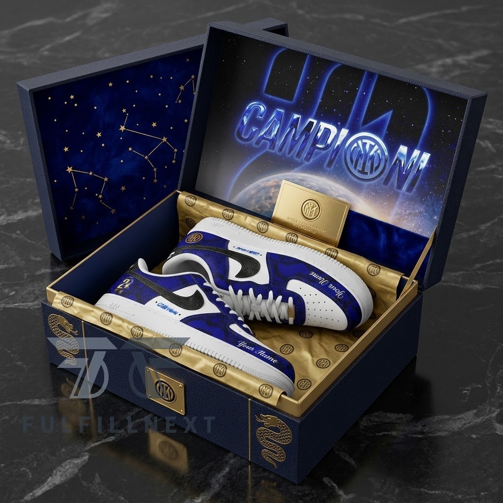 Inter Campioni D'italia 2025 2026 AF1 Sneakers - Image 2
