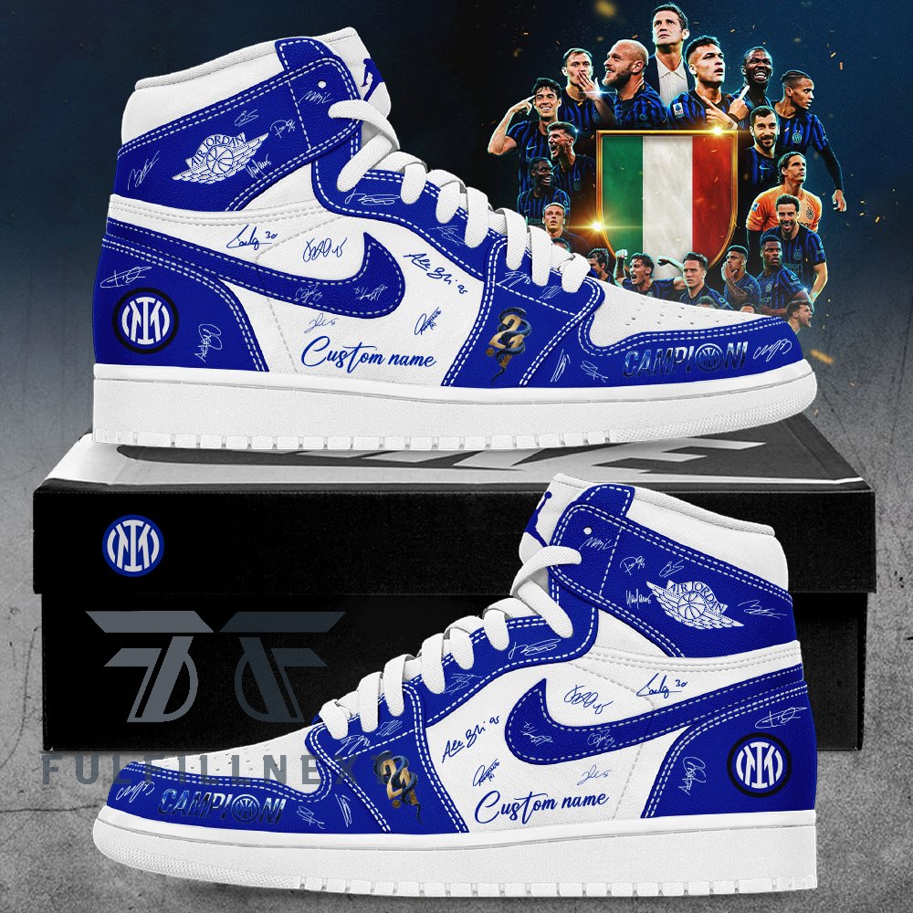 Inter Campioni D'italia 2025 2026 AJ1 Shoes