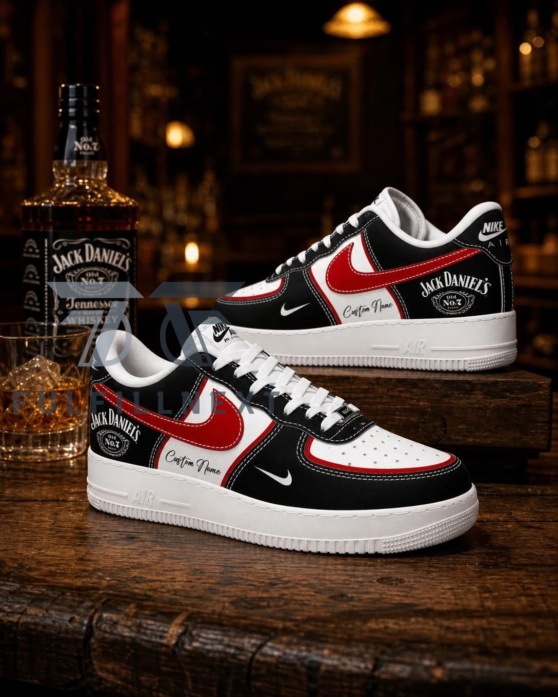 Jack Daniel's Custom Name AF1 Sneakers
