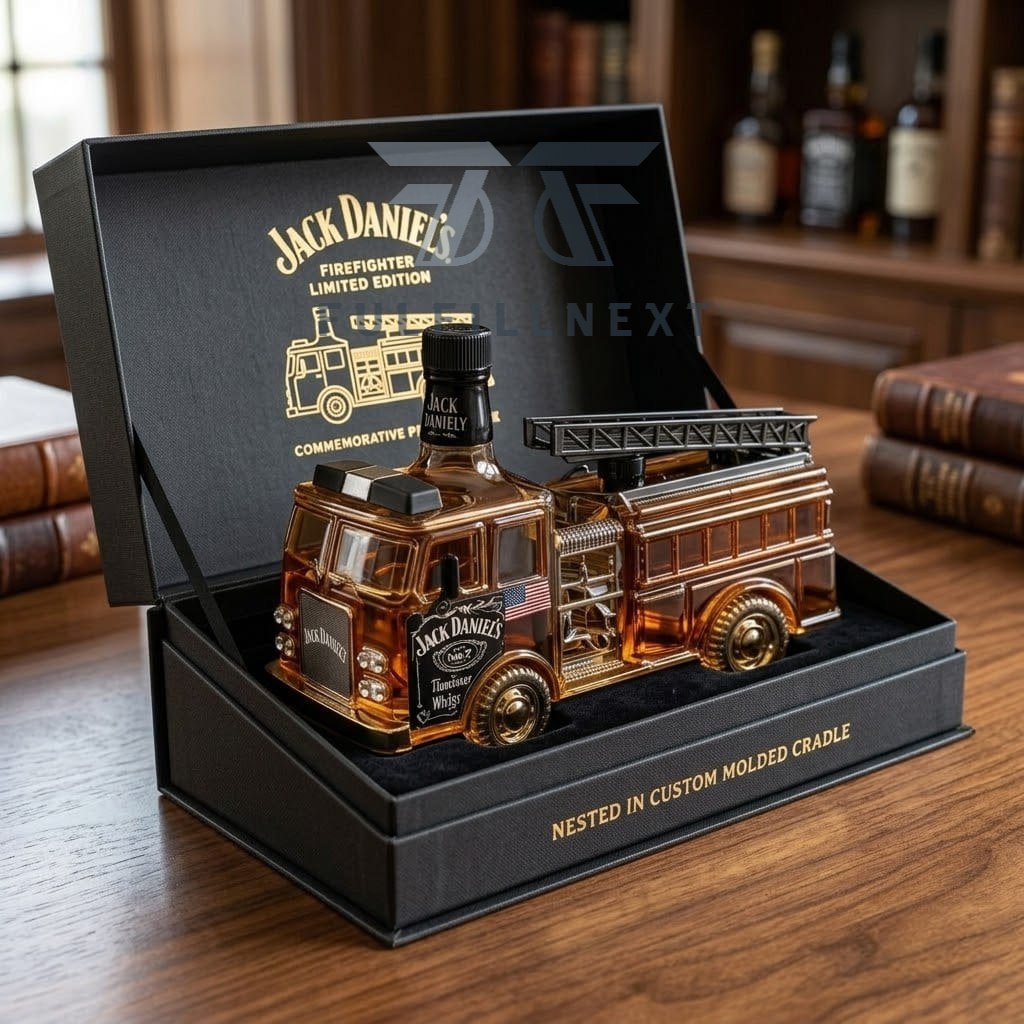 Jack Daniel's Fire Truck Old No. 7 Tennessee Whiskey Decanter - Image 3