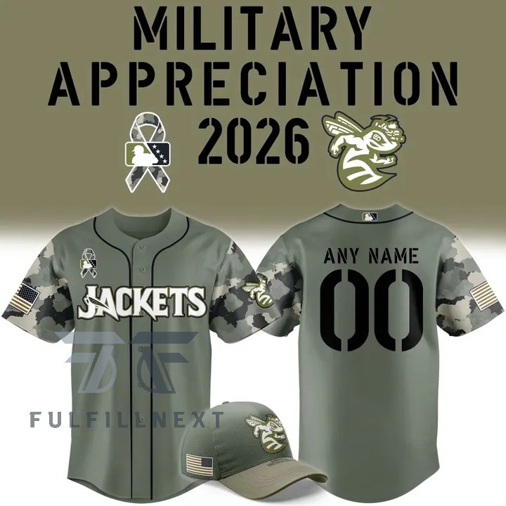 JACKETS Military Appreciation 2026 Baseball Jersey