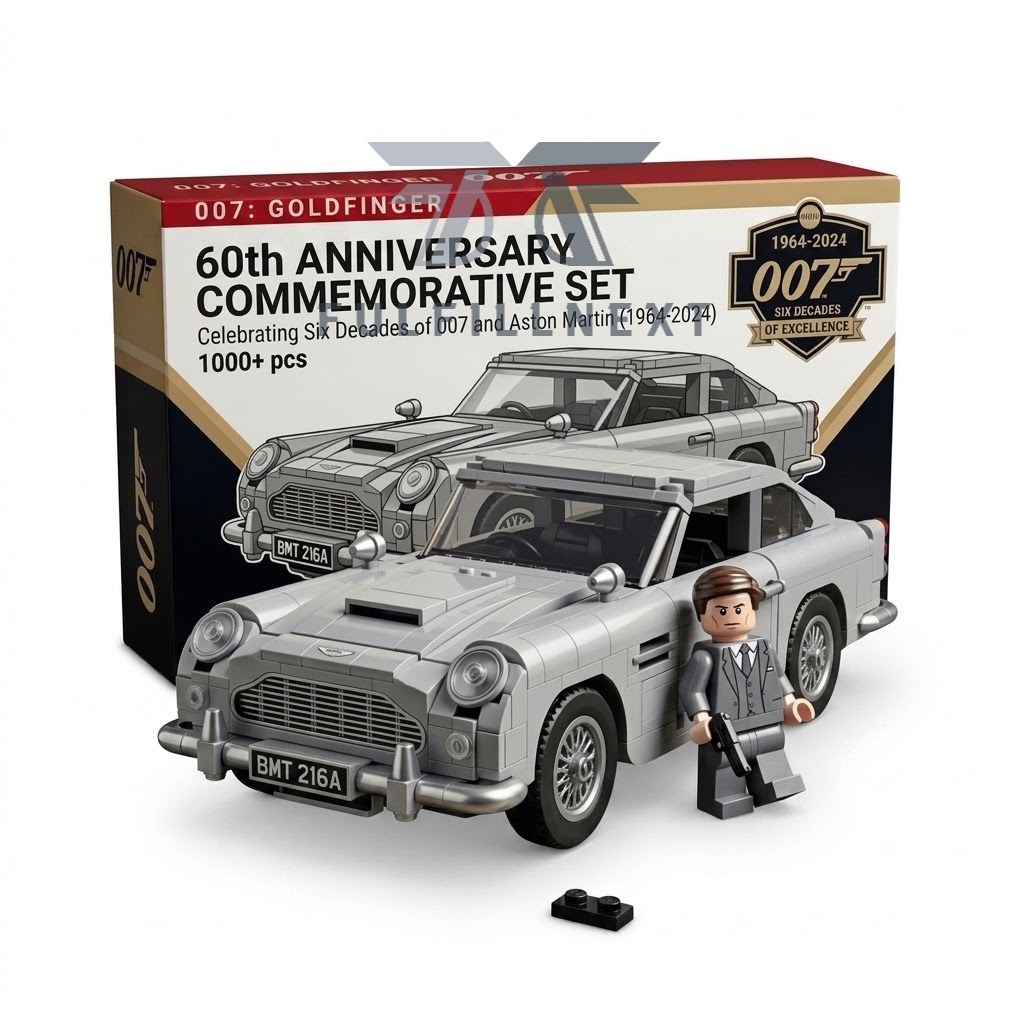 James Bond 007 Goldfinger 60th Anniversary Building Bricks Set