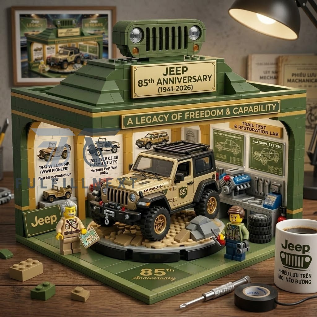 Jeep 85th Anniversary Building Blocks Set - Image 3