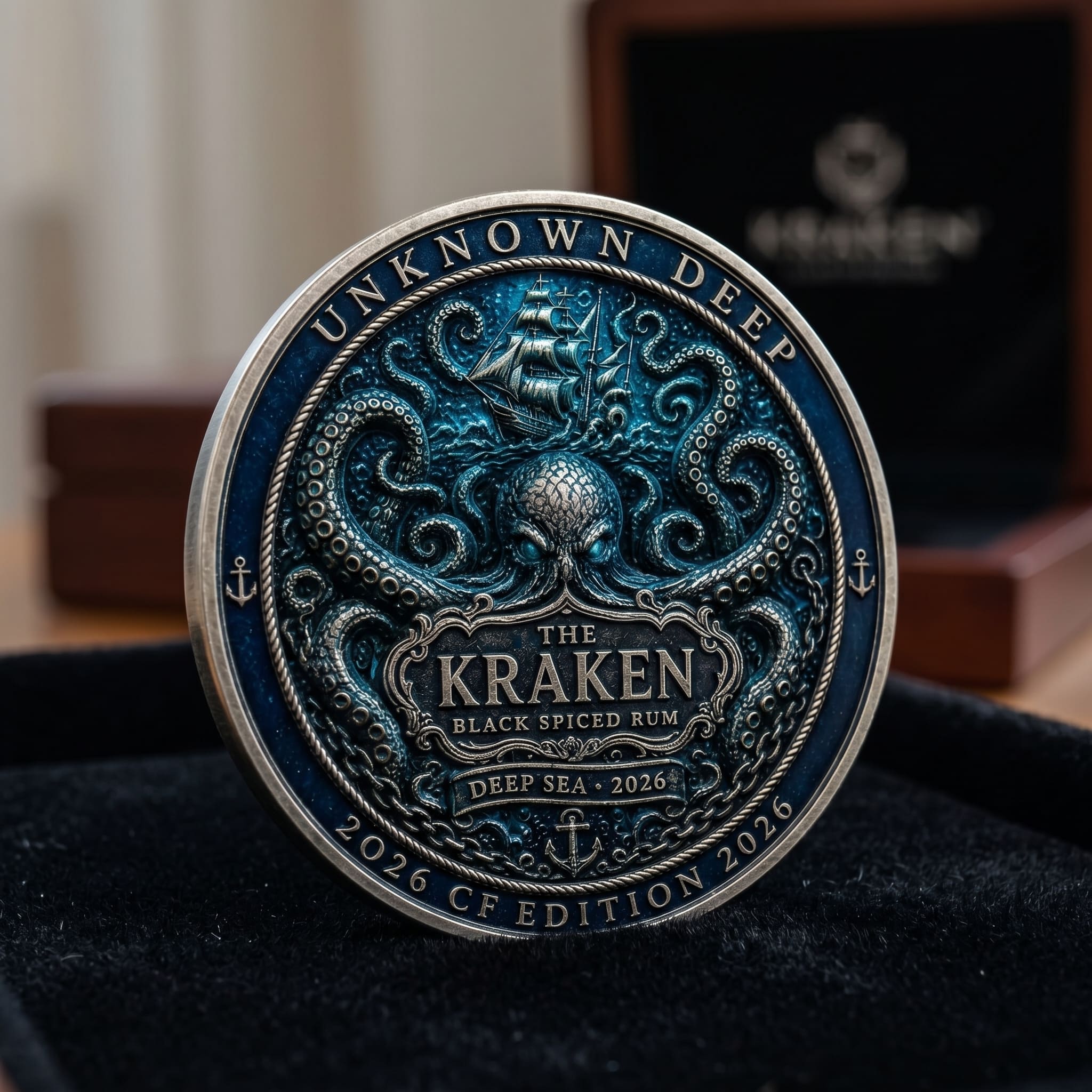 Kraken Deep Sea Black Spiced Rum Coin - Image 3