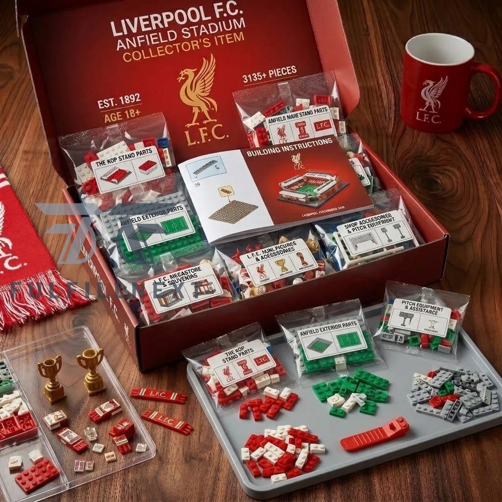 Liverpool FC 135th Anniversary Anfield Stadium Building Bricks Set - Image 2
