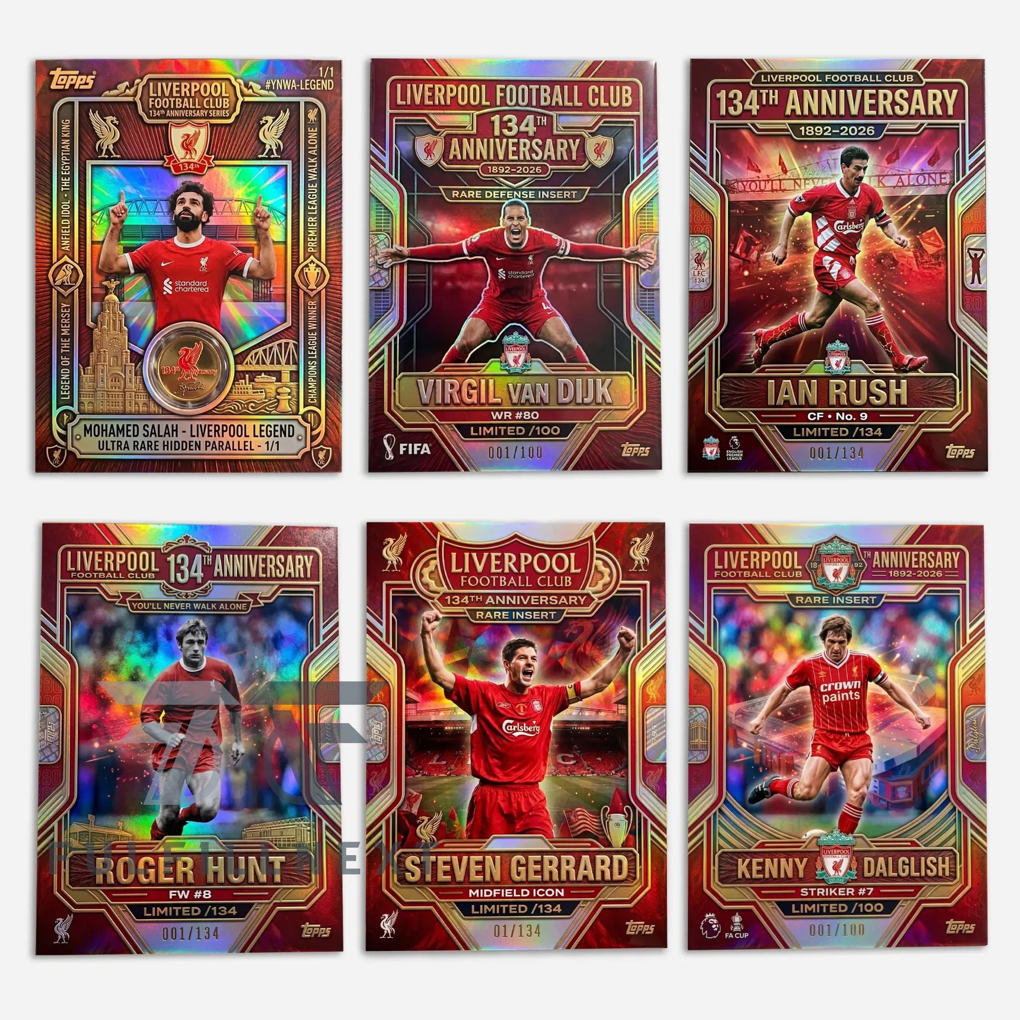 Liverpool Football Club 134th Anniversary Trading Cards - Image 2