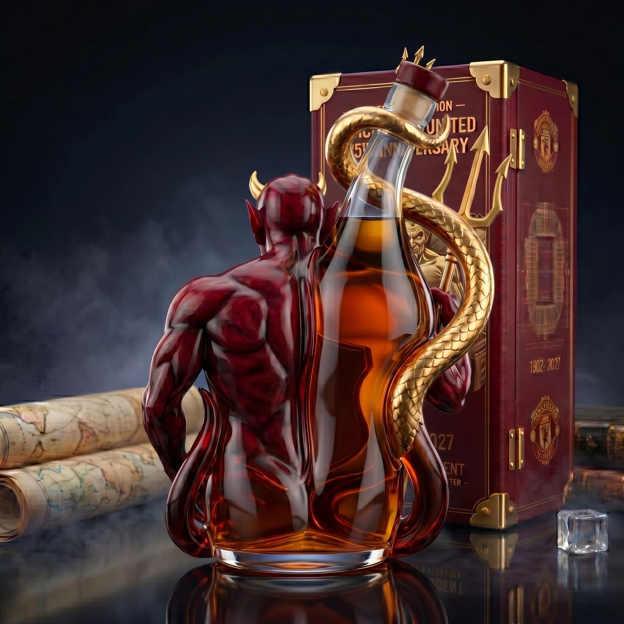 Manchester United 125th Anniversary Red Devil Decanter - Image 2