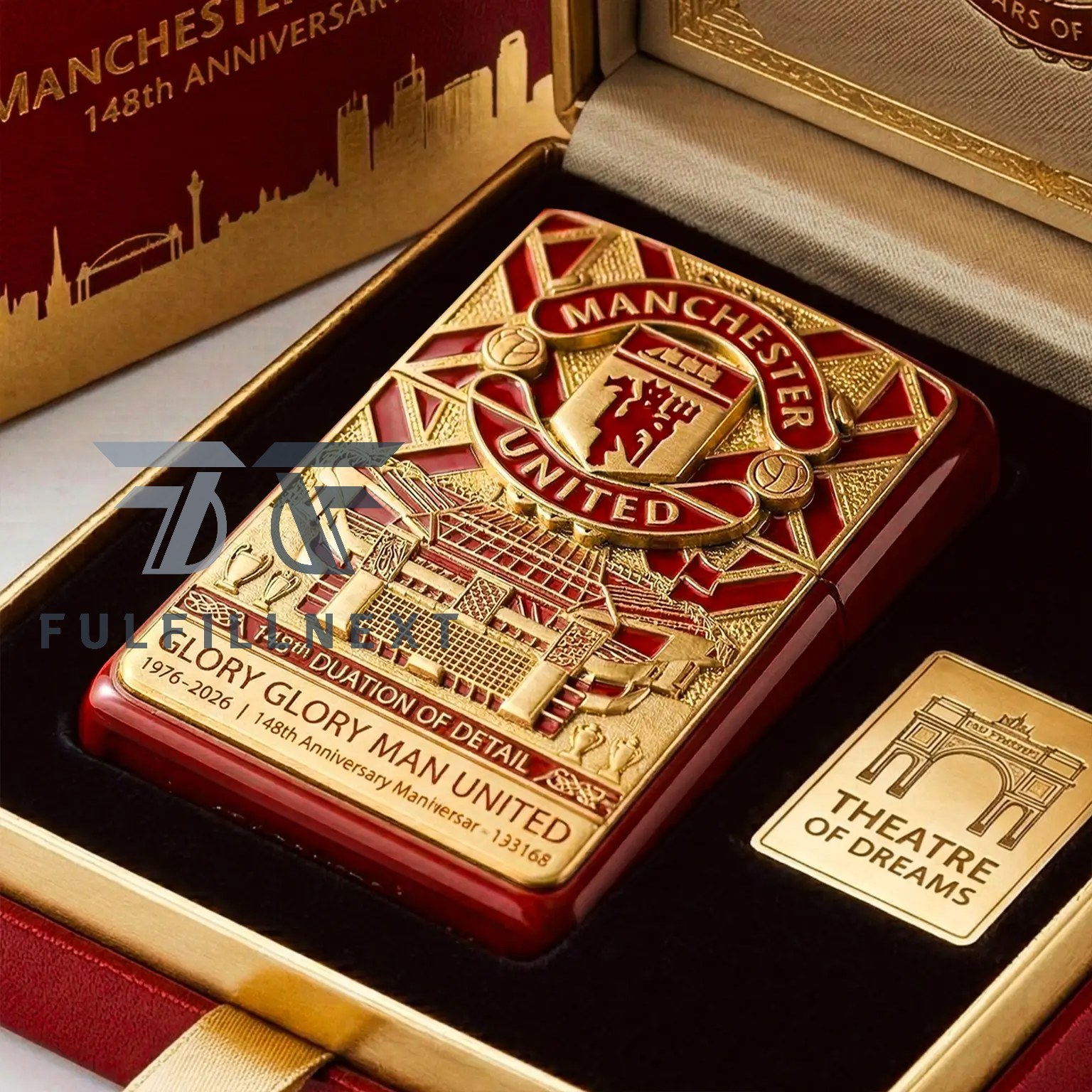 Manchester United 148th Anniversary Old Trafford Zippo Lighter