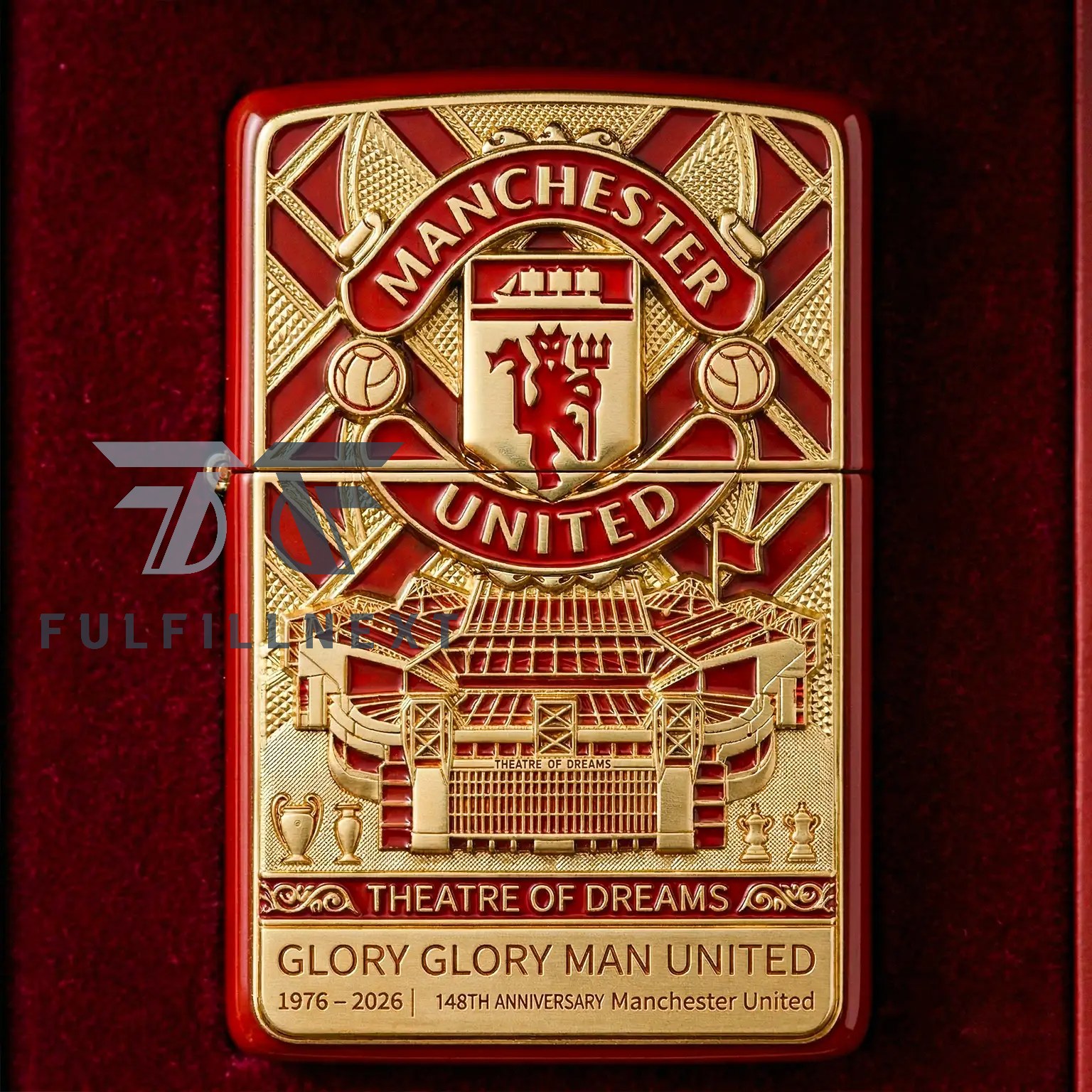 Manchester United 148th Anniversary Old Trafford Zippo Lighter - Image 3