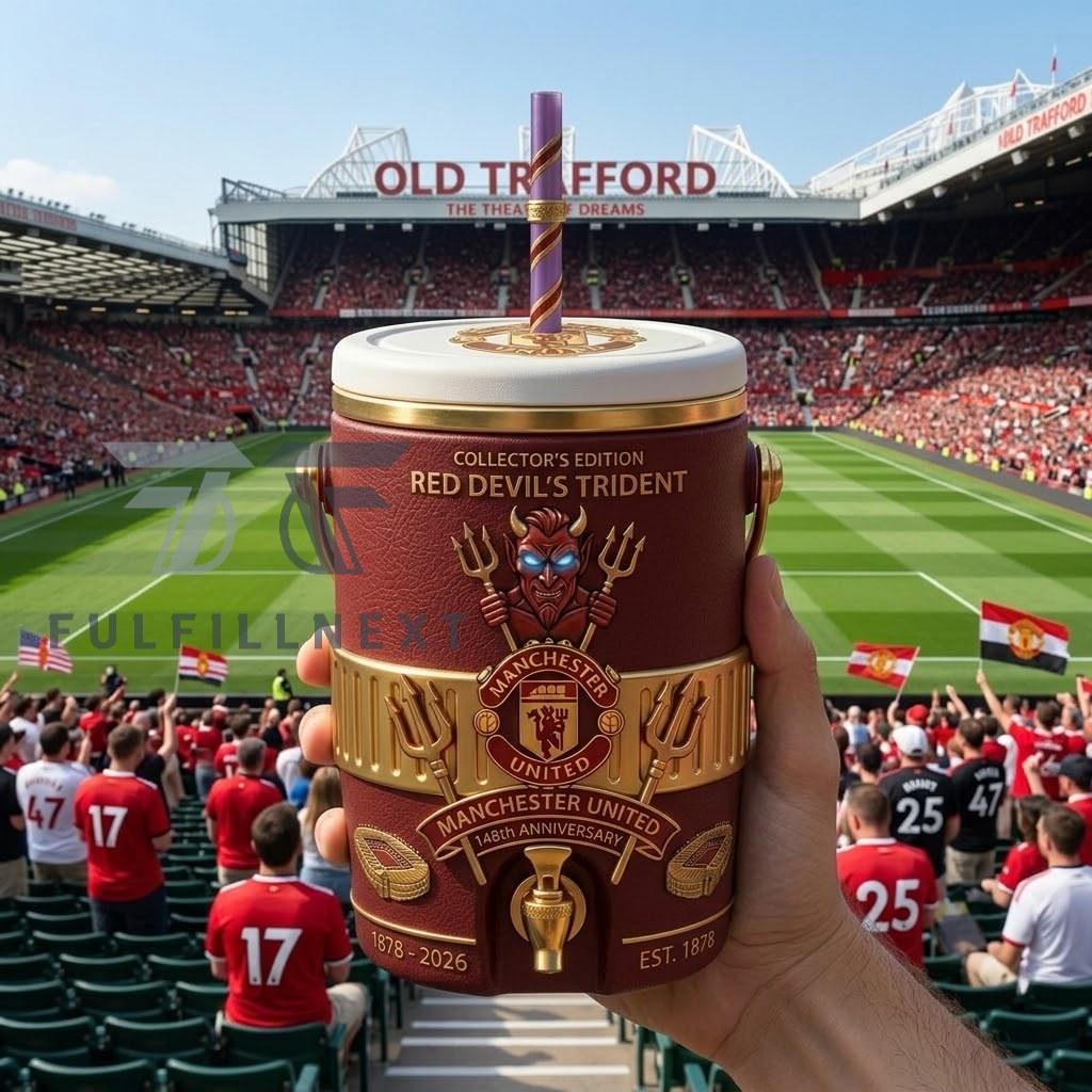 Manchester United 148th Anniversary Red Devil Dugout Cooler Cup - Image 2