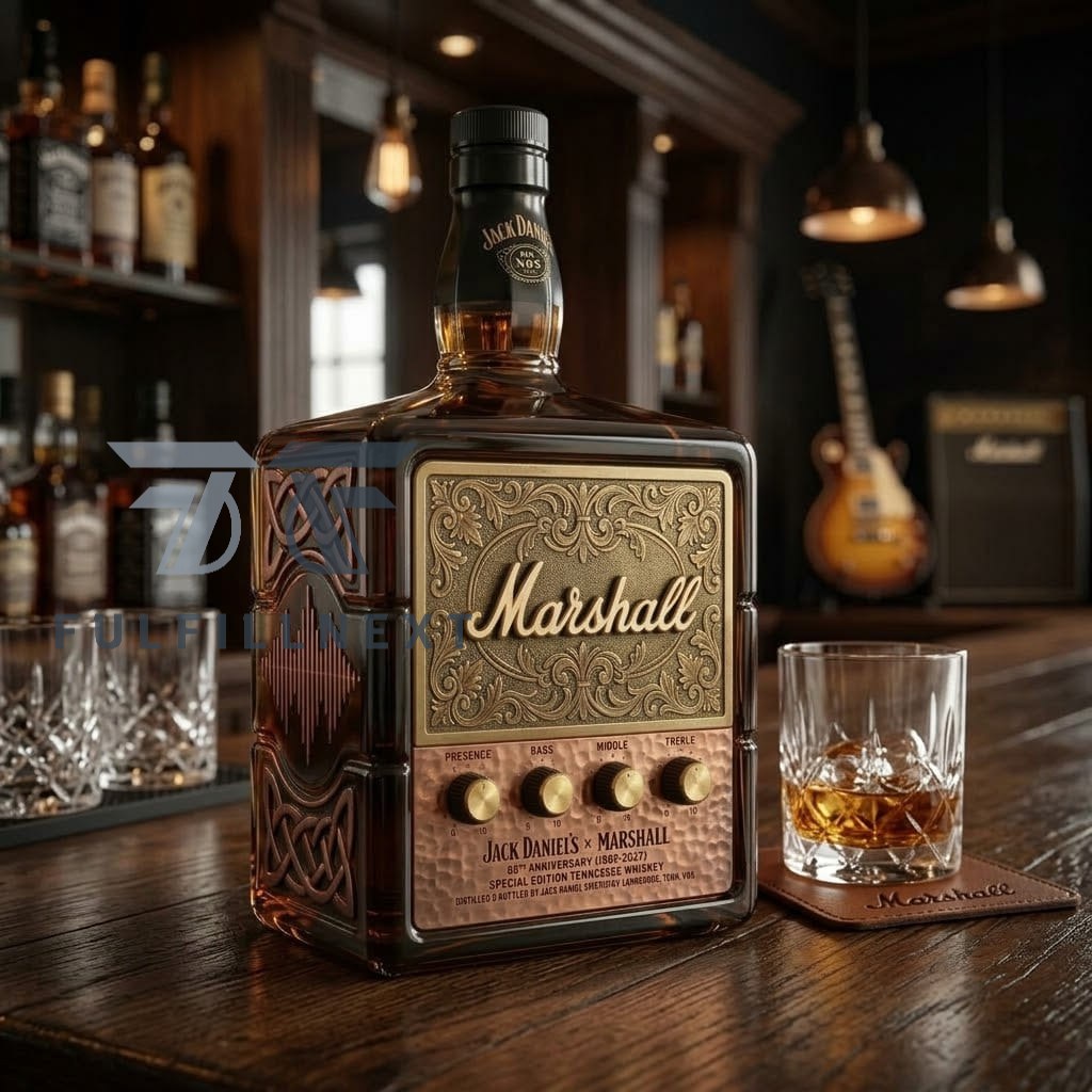 Marshall x Jack Daniel's 65th Anniversary Whiskey Bottle - Image 3
