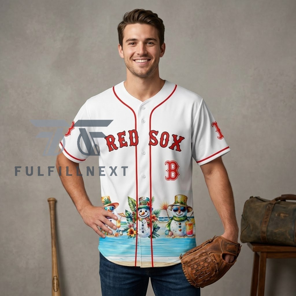 MLB All Team x Christmas in July Baseball Jersey - Image 2