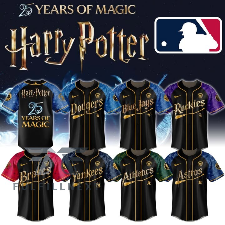 MLB All Team x Harry Potter 25 Years of Magic Baseball Jersey