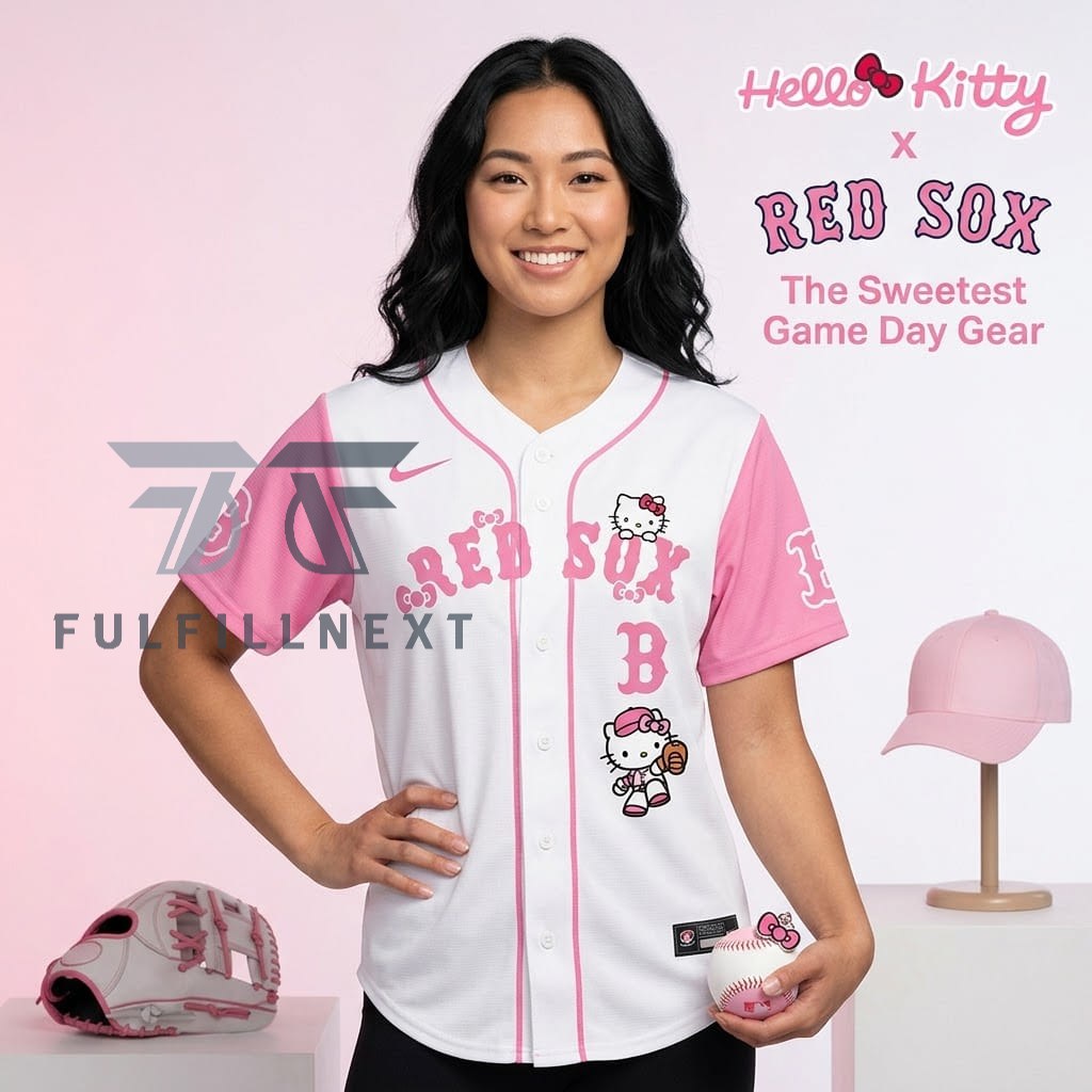 MLB All Team x Hello Kitty Baseball Jersey - Image 2