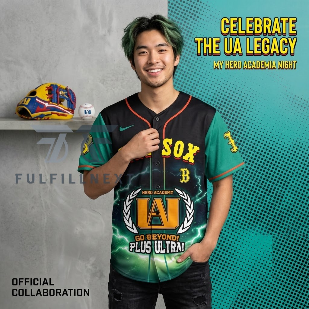 MLB All Team x My Hero Academia Baseball Jersey - Image 2
