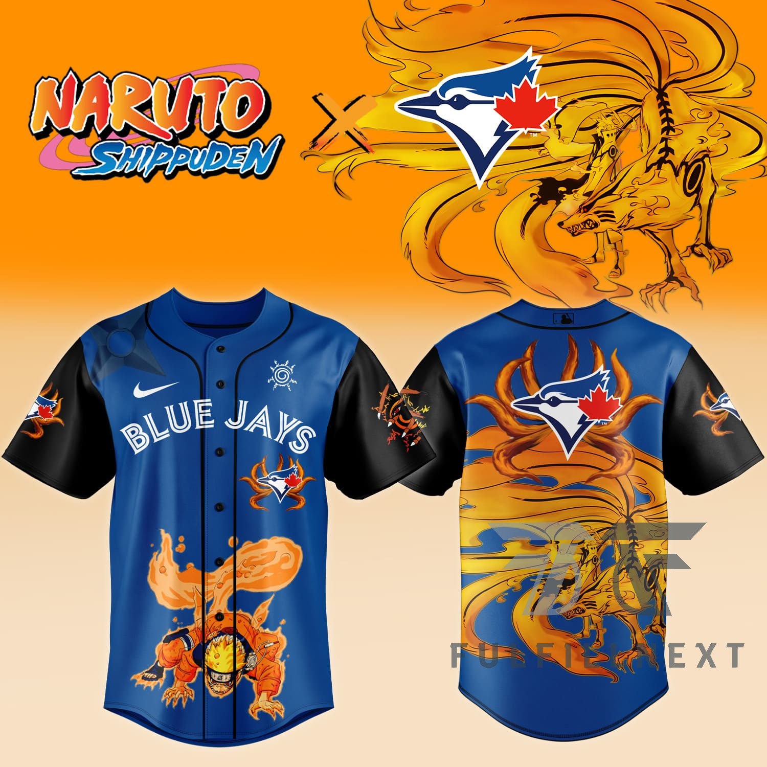 MLB All Team X Naruto Baseball Jersey - Image 2