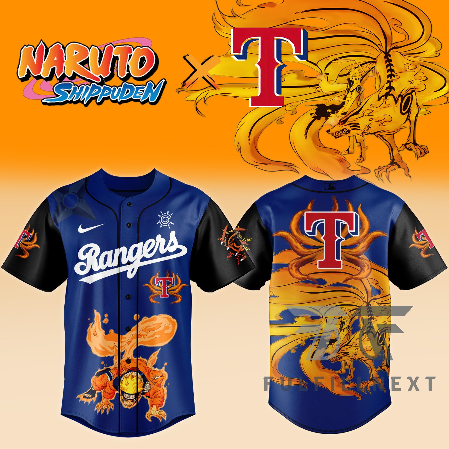 MLB All Team X Naruto Baseball Jersey - Image 3