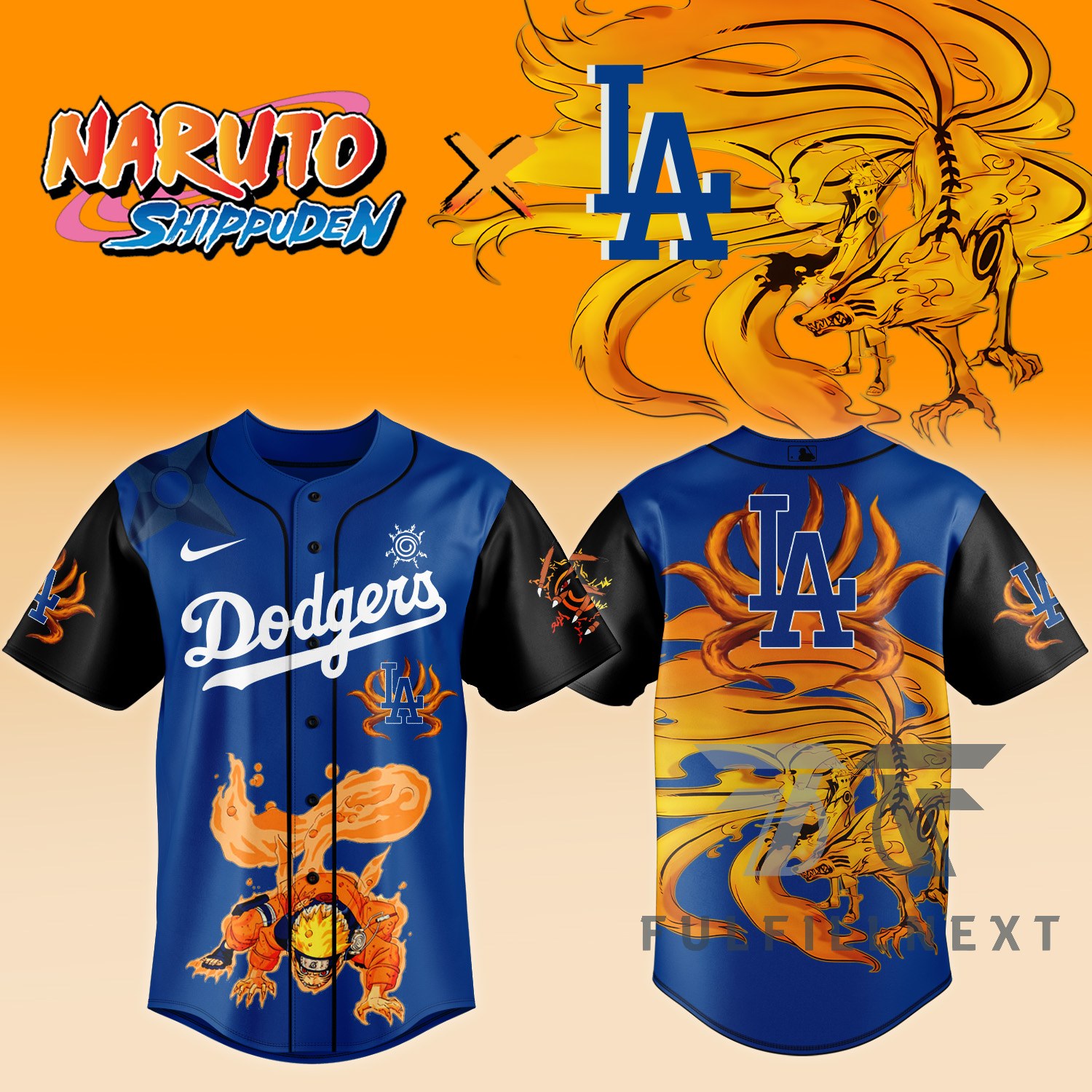 MLB All Team X Naruto Baseball Jersey - Image 4