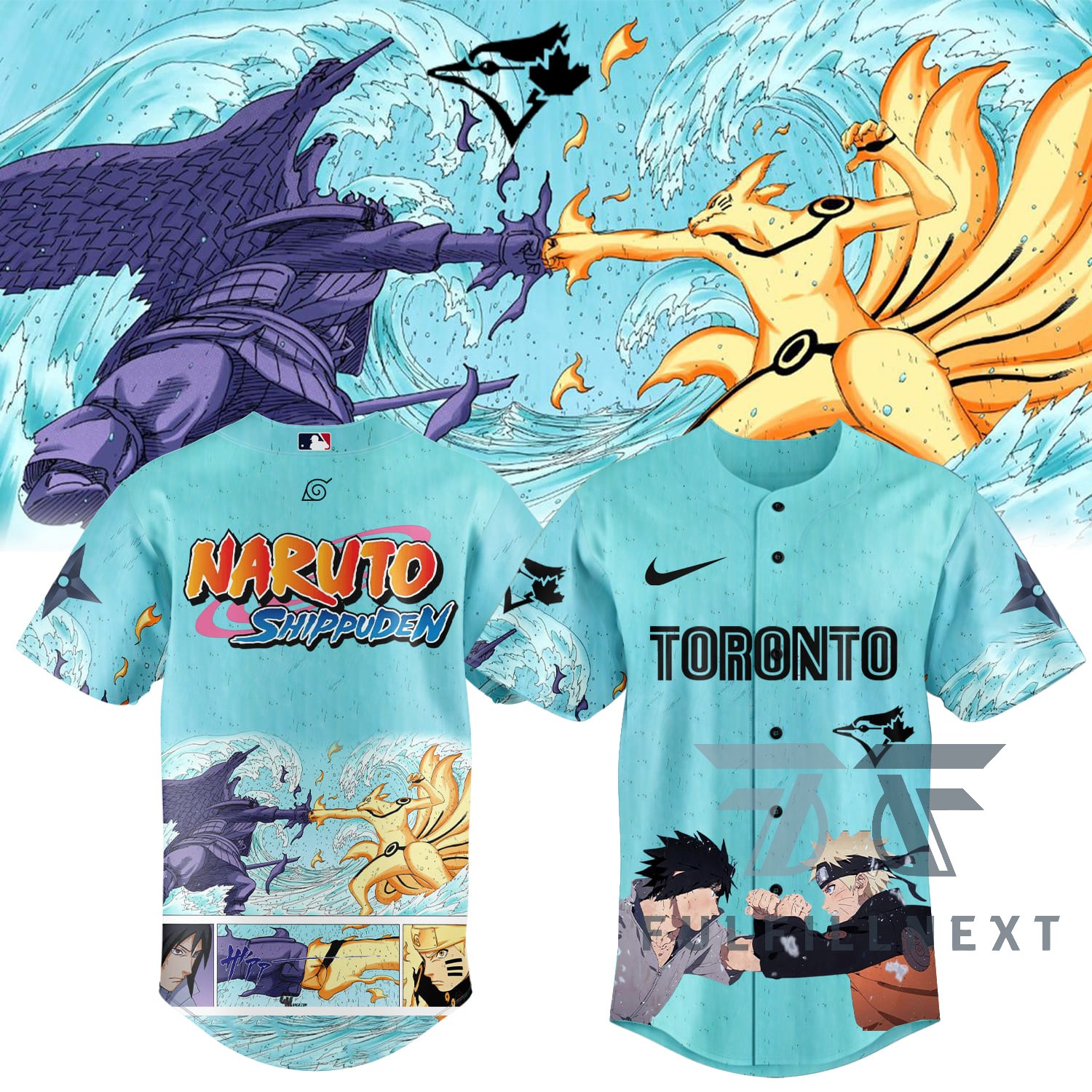 MLB All Team X Naruto Shippuden Baseball Jersey - Image 5