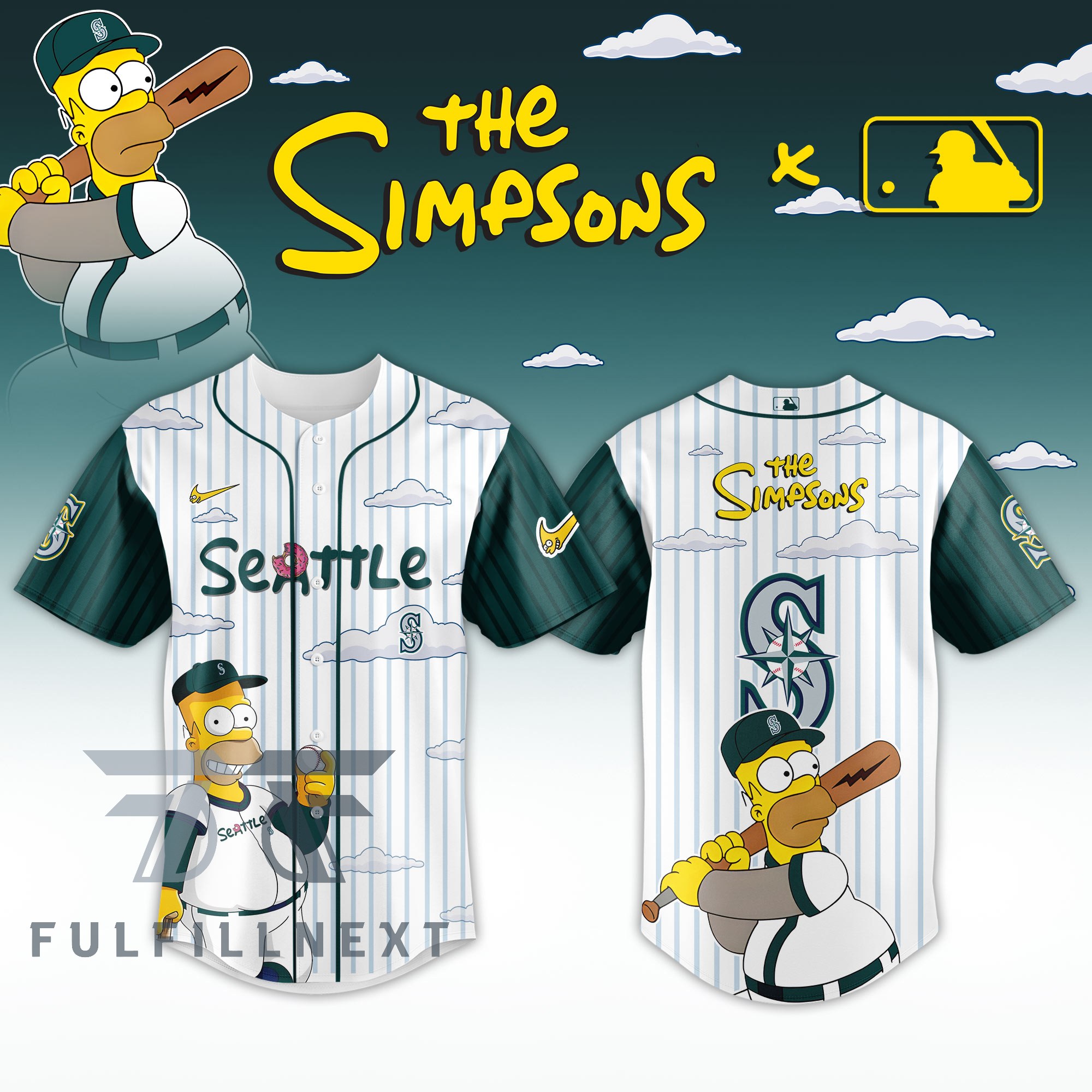 MLB All Team x The Simpsons 2026 Baseball Jersey - Image 4