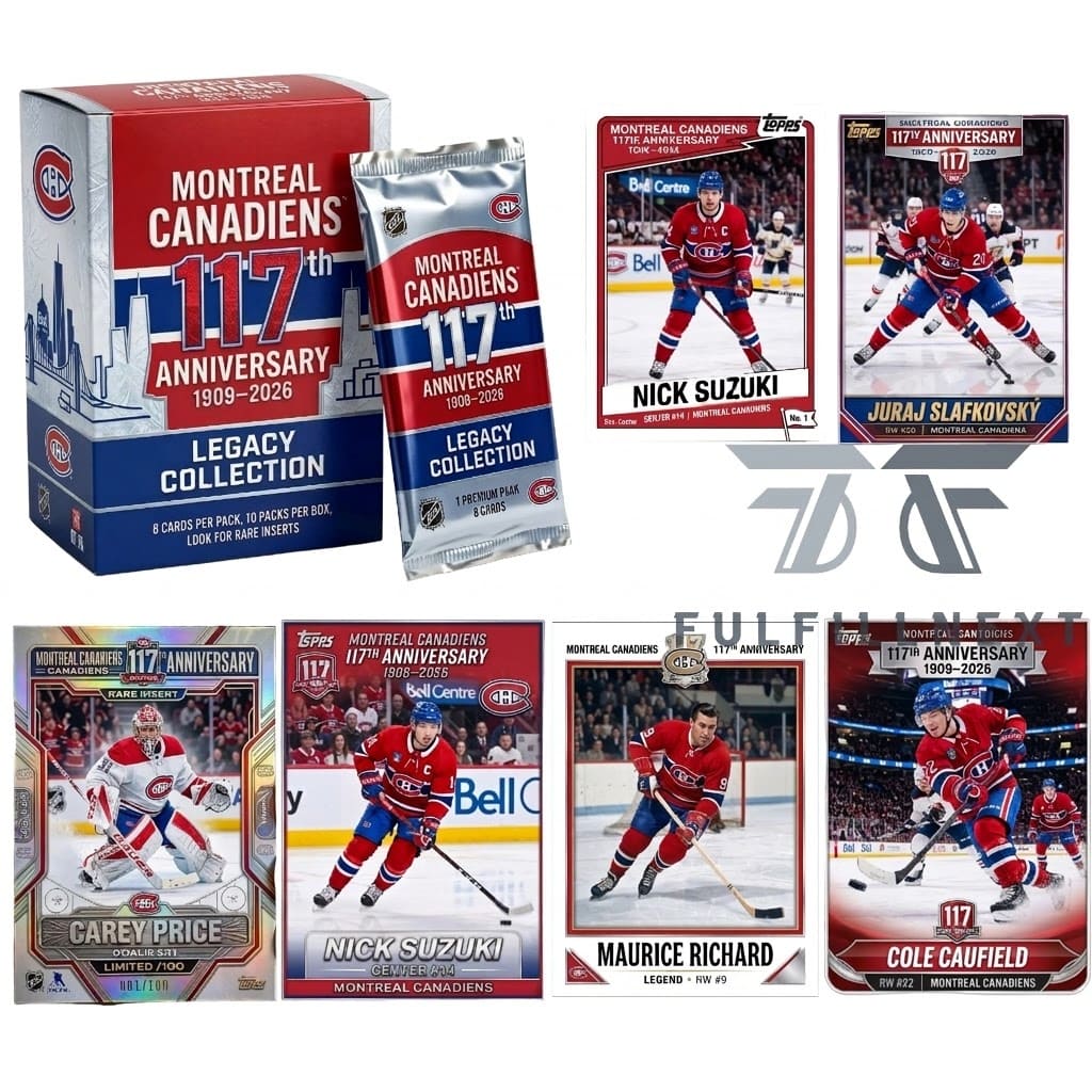 Montreal Canadiens 117th Anniversary Trading Cards