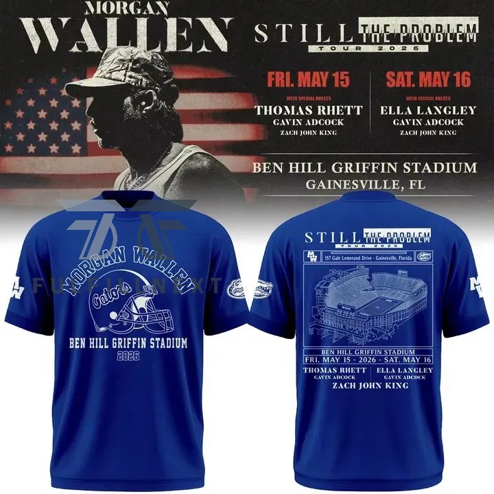 Morgan Wallen Florida Gators Still The Problem Tour 2026 T-Shirt