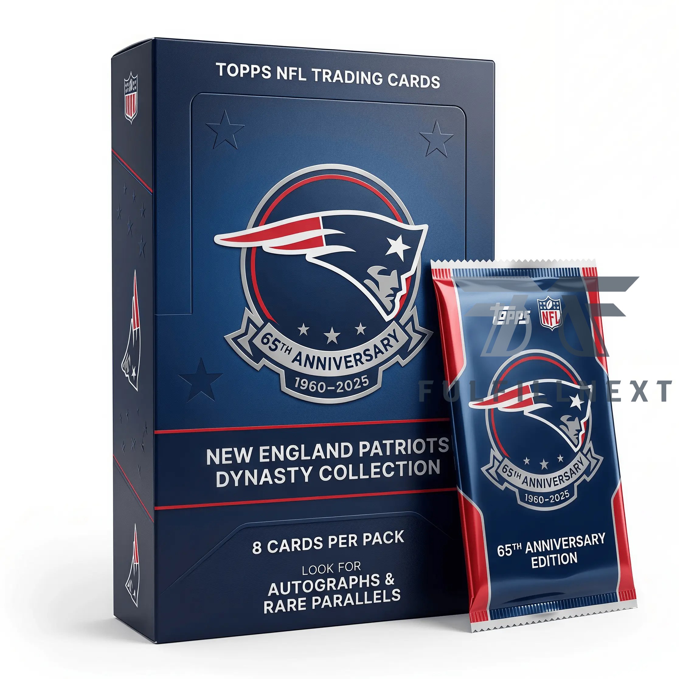 New England Patriots 65th Anniversary Trading Cards