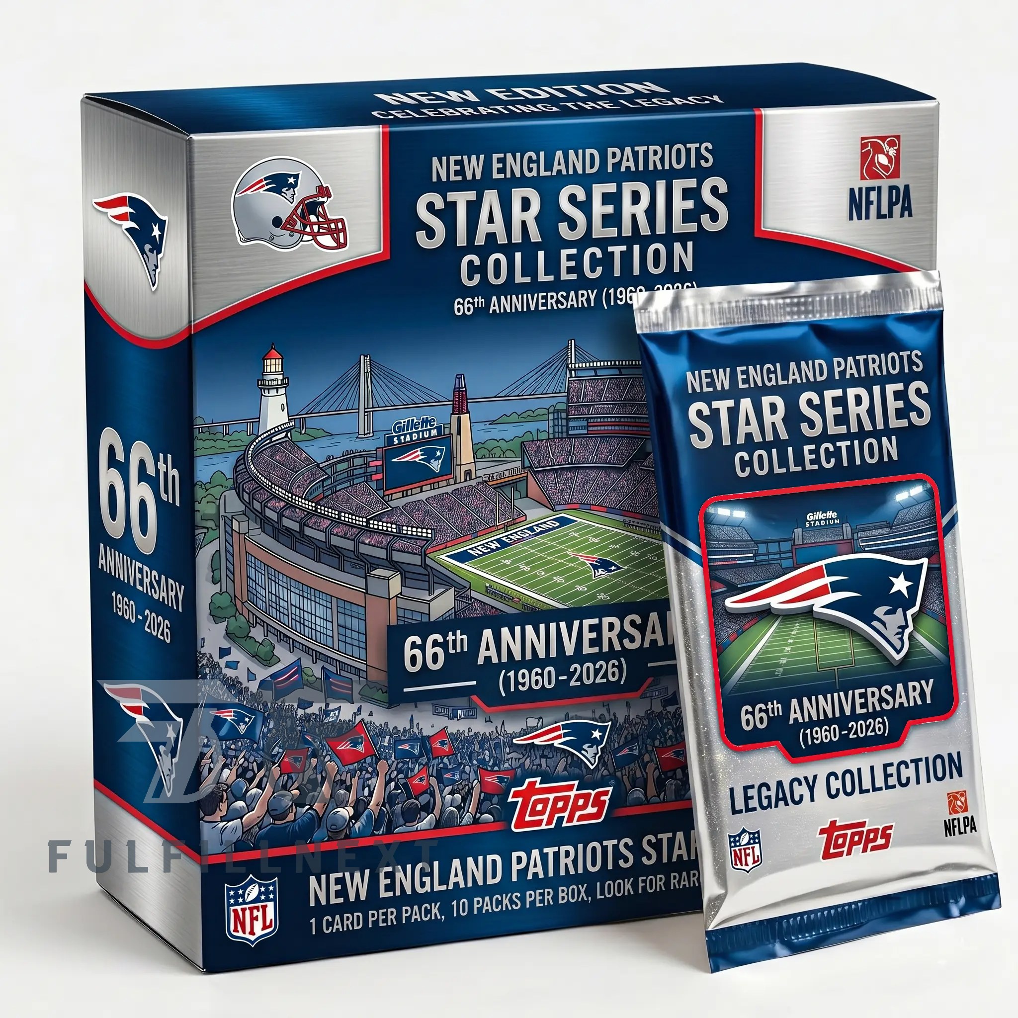 New England Patriots 66th Anniversary Trading Cards
