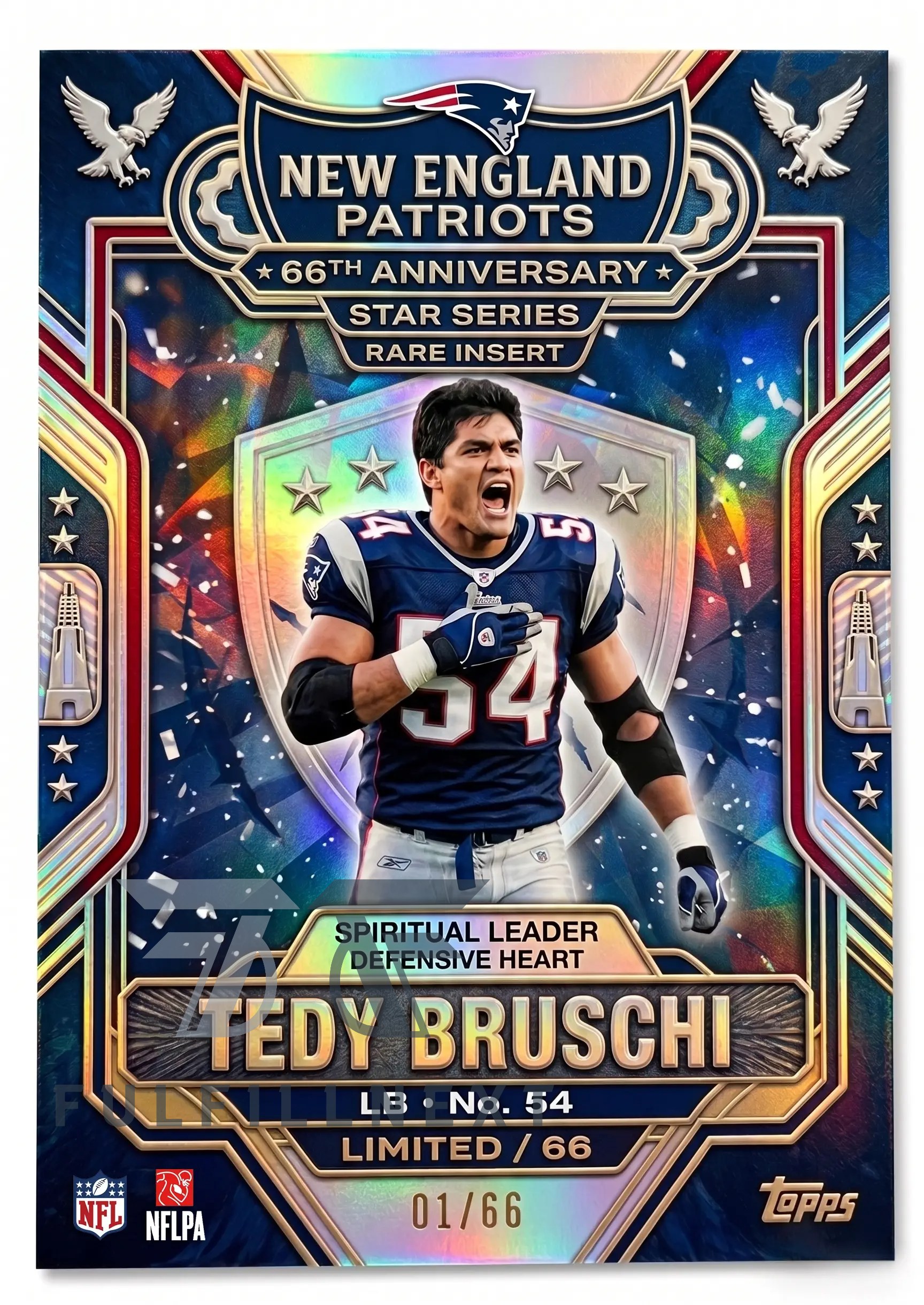 New England Patriots 66th Anniversary Trading Cards - Image 7