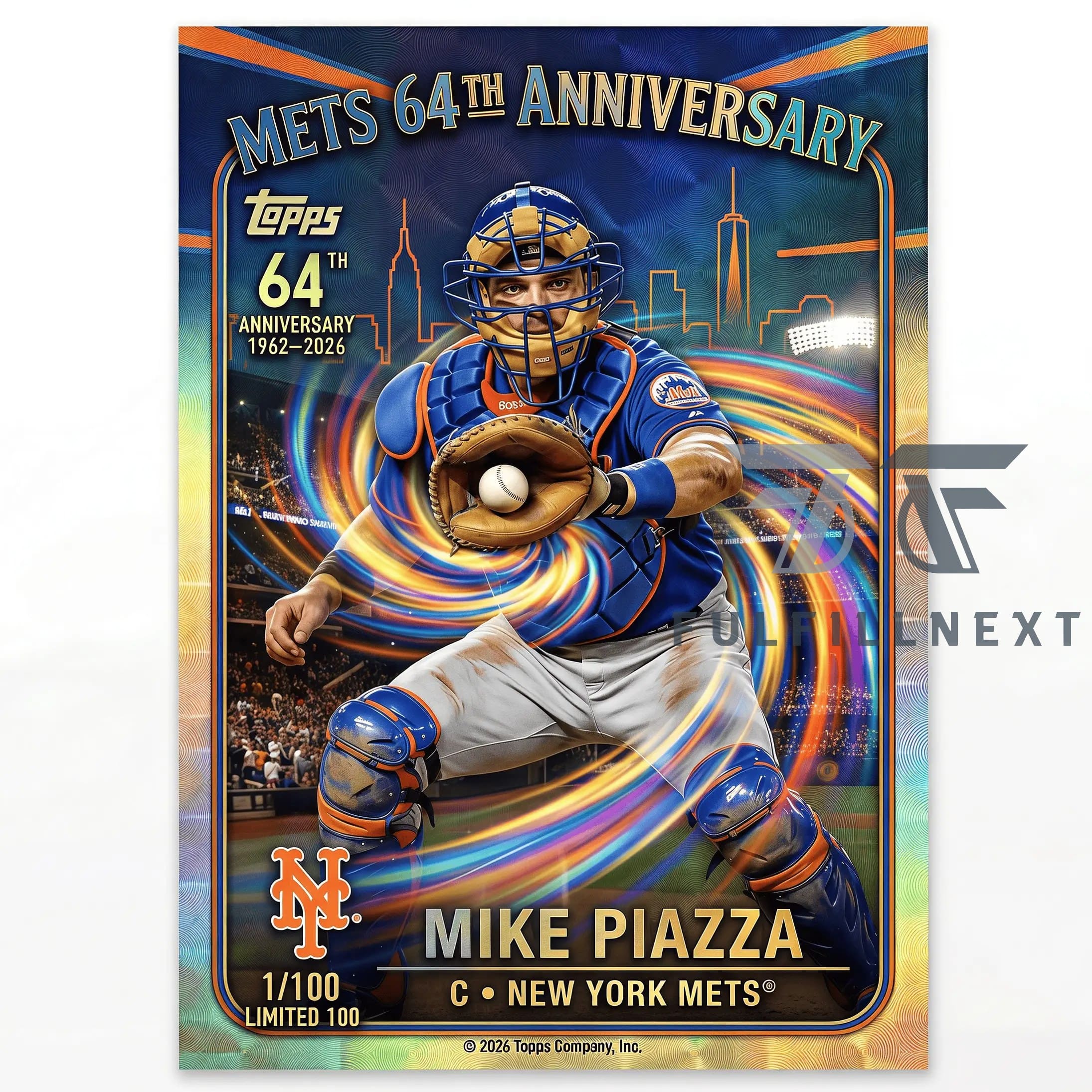 New York Mets 64th Anniversary Trading Cards - Image 2