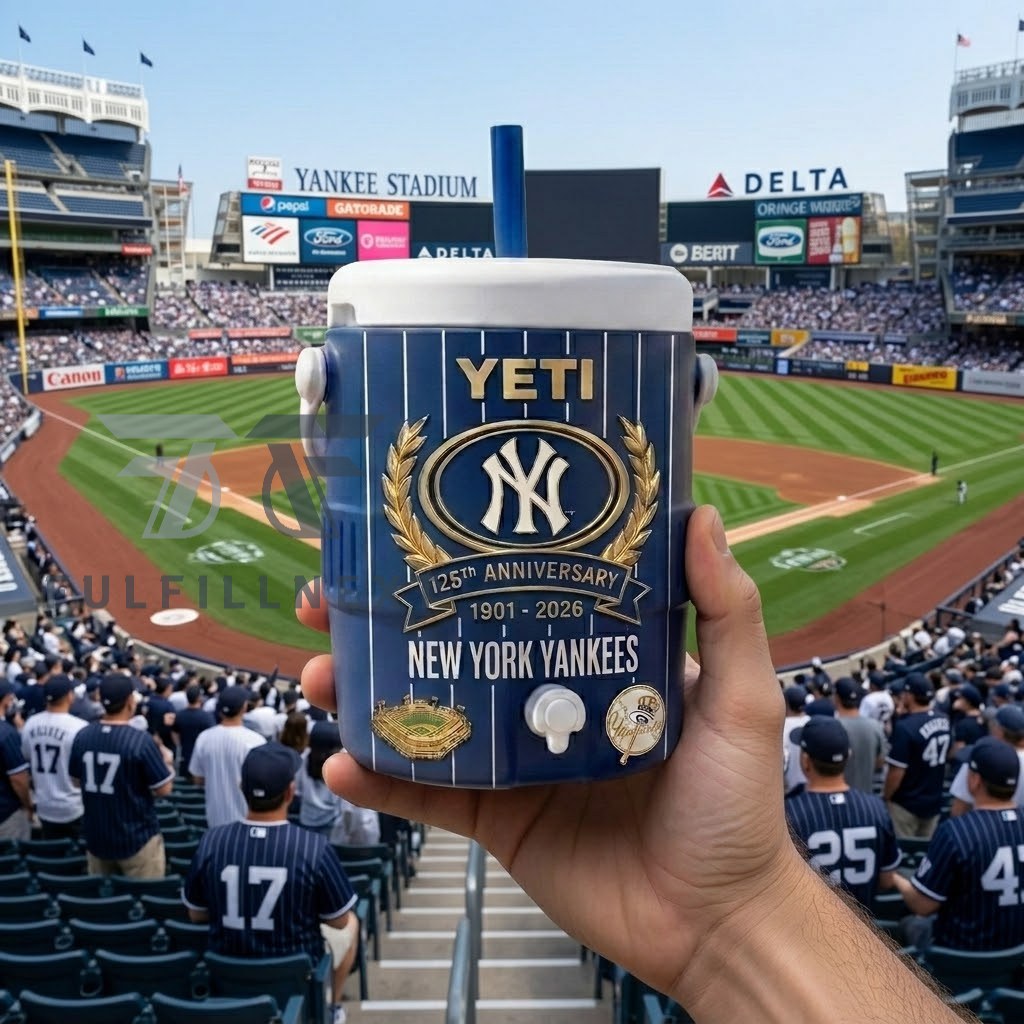 New York Yankees 125th Anniversary 1901-2026 Dugout Cooler Cup - Image 3