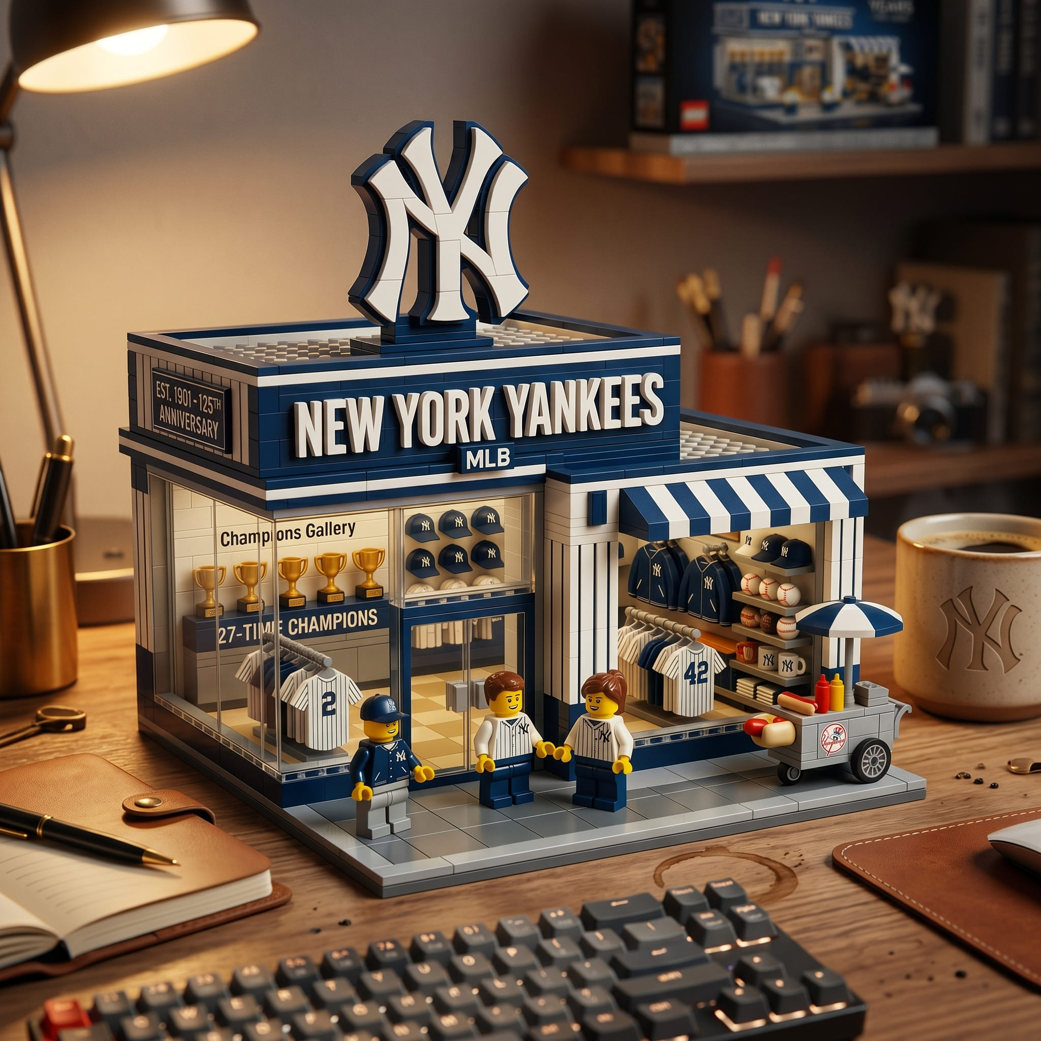 New York Yankees 125th Anniversary Lego - Image 3