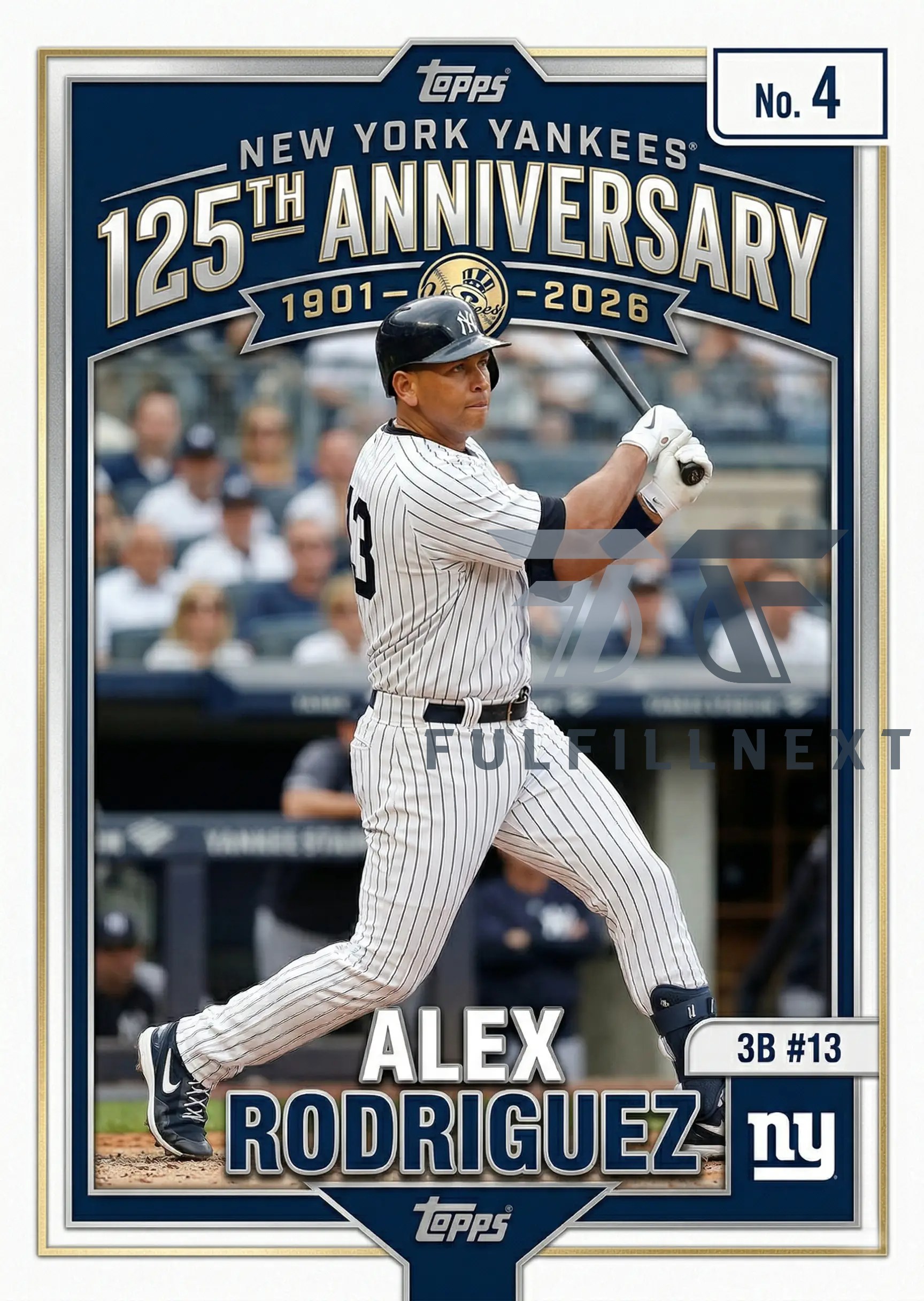 New York Yankees 125th Anniversary Trading Cards - Image 5