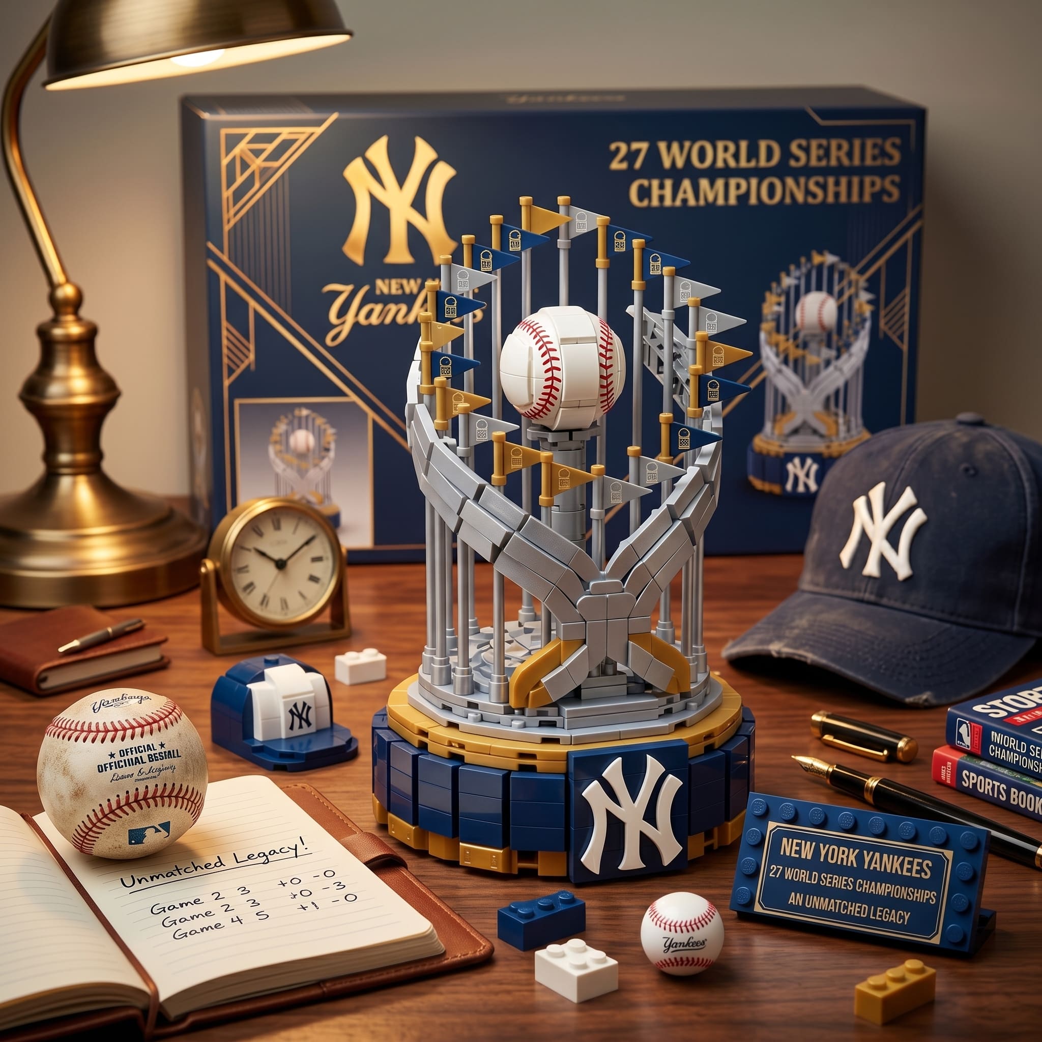 New York Yankees 27 World Series Championships Building Blocks Set - Image 3
