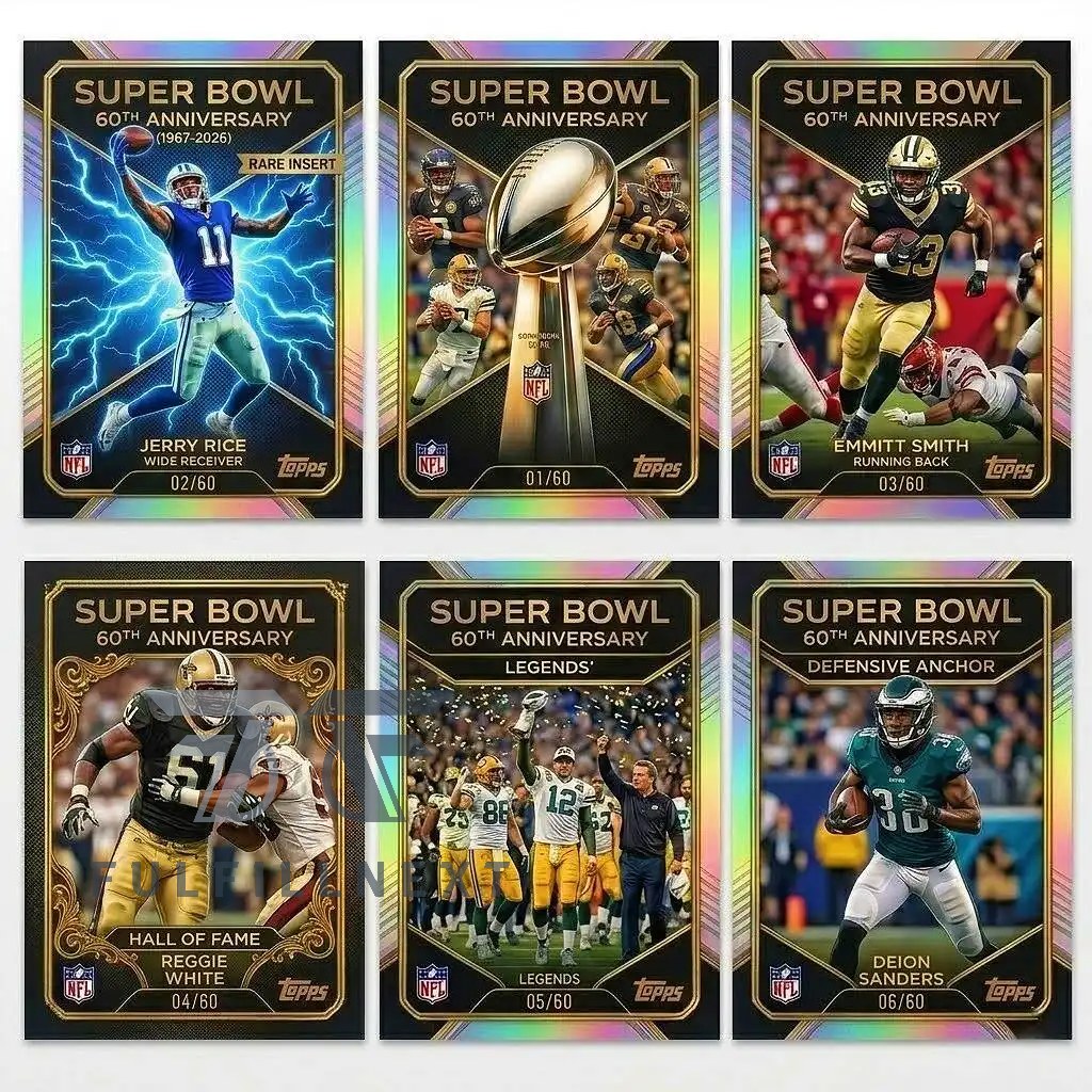 NFL Super Bowl 60th Anniversary Trading Cards - Image 4