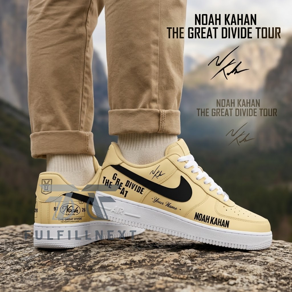 Noah Kahan The Great Divide Tour AF1 Shoes - Image 3