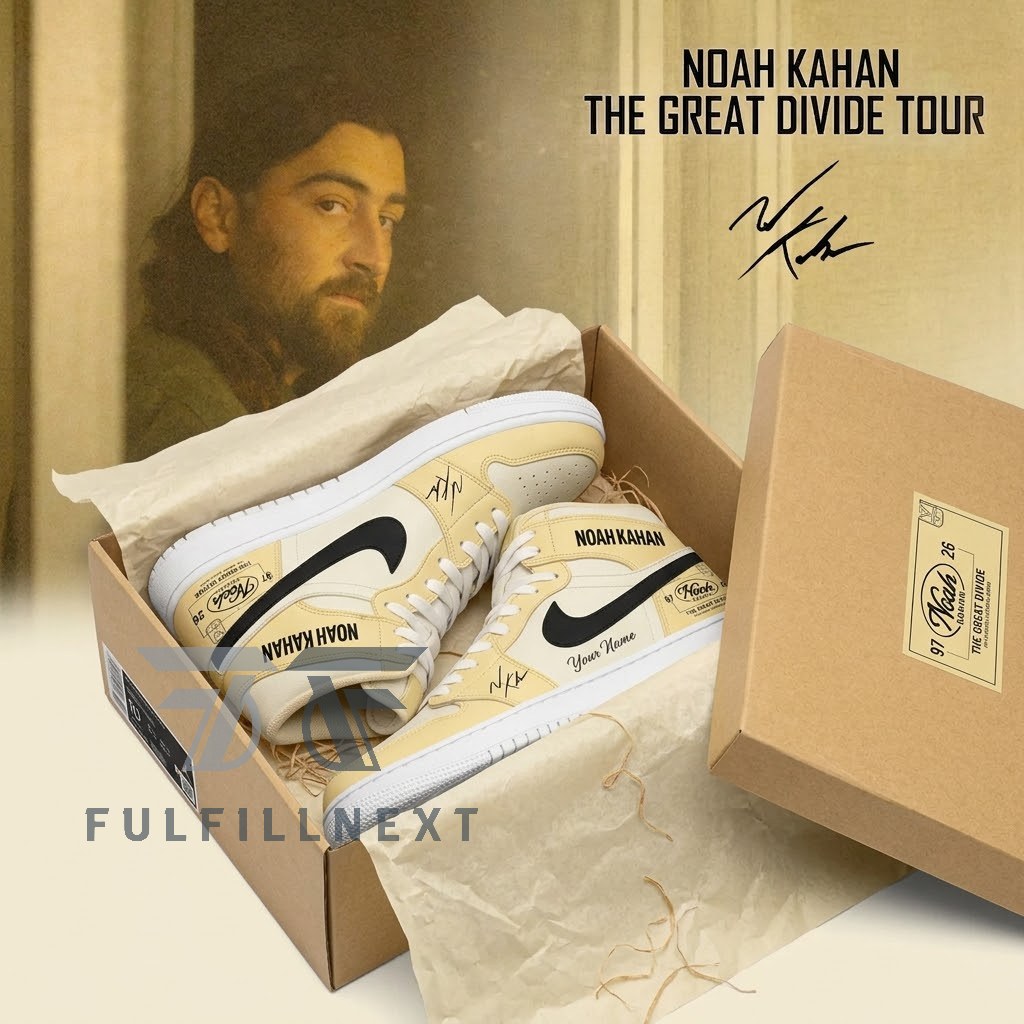Noah Kahan The Great Divide Tour AJ1 Shoes - Image 2