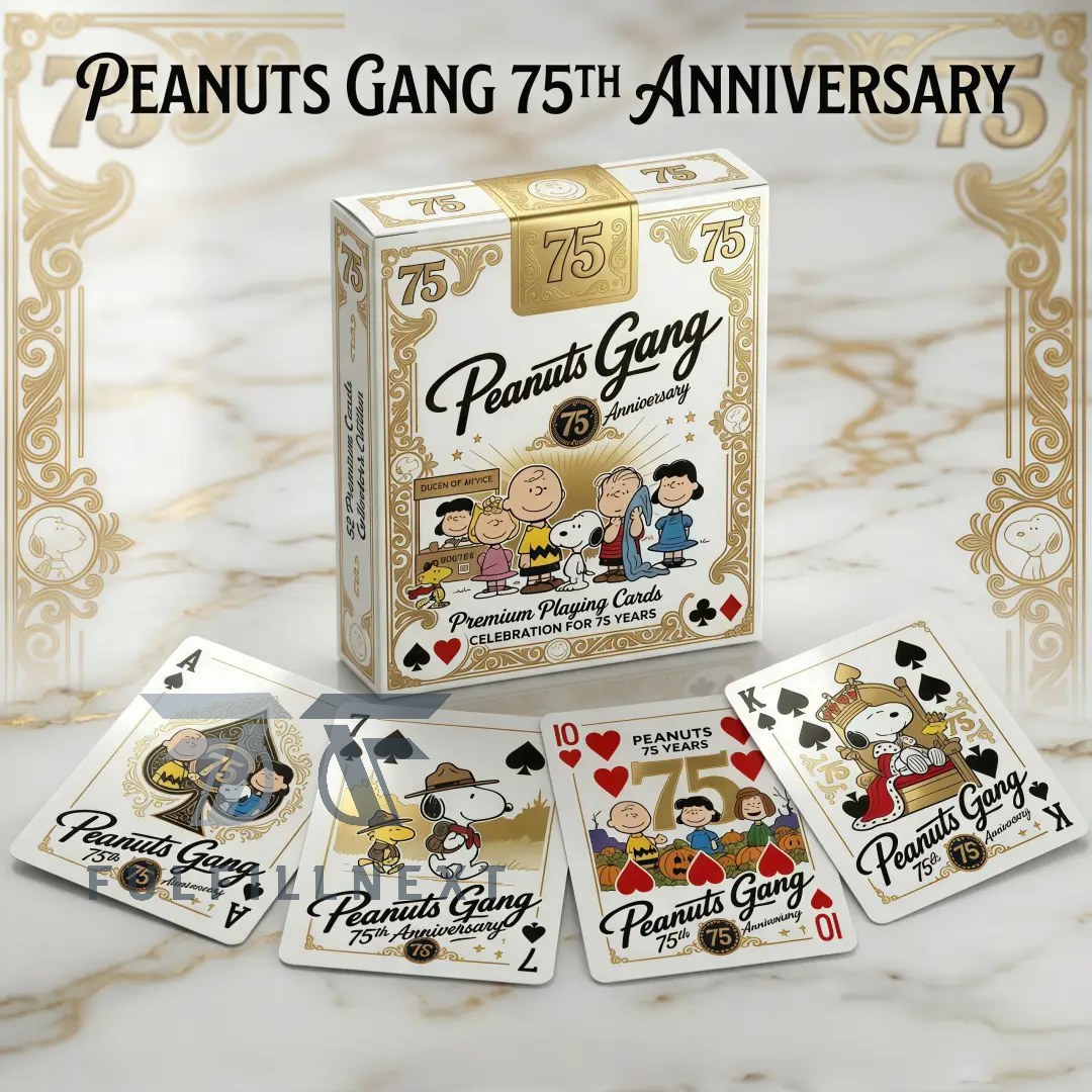 Peanuts Gang 75th Anniversary Playing Cards - Image 7