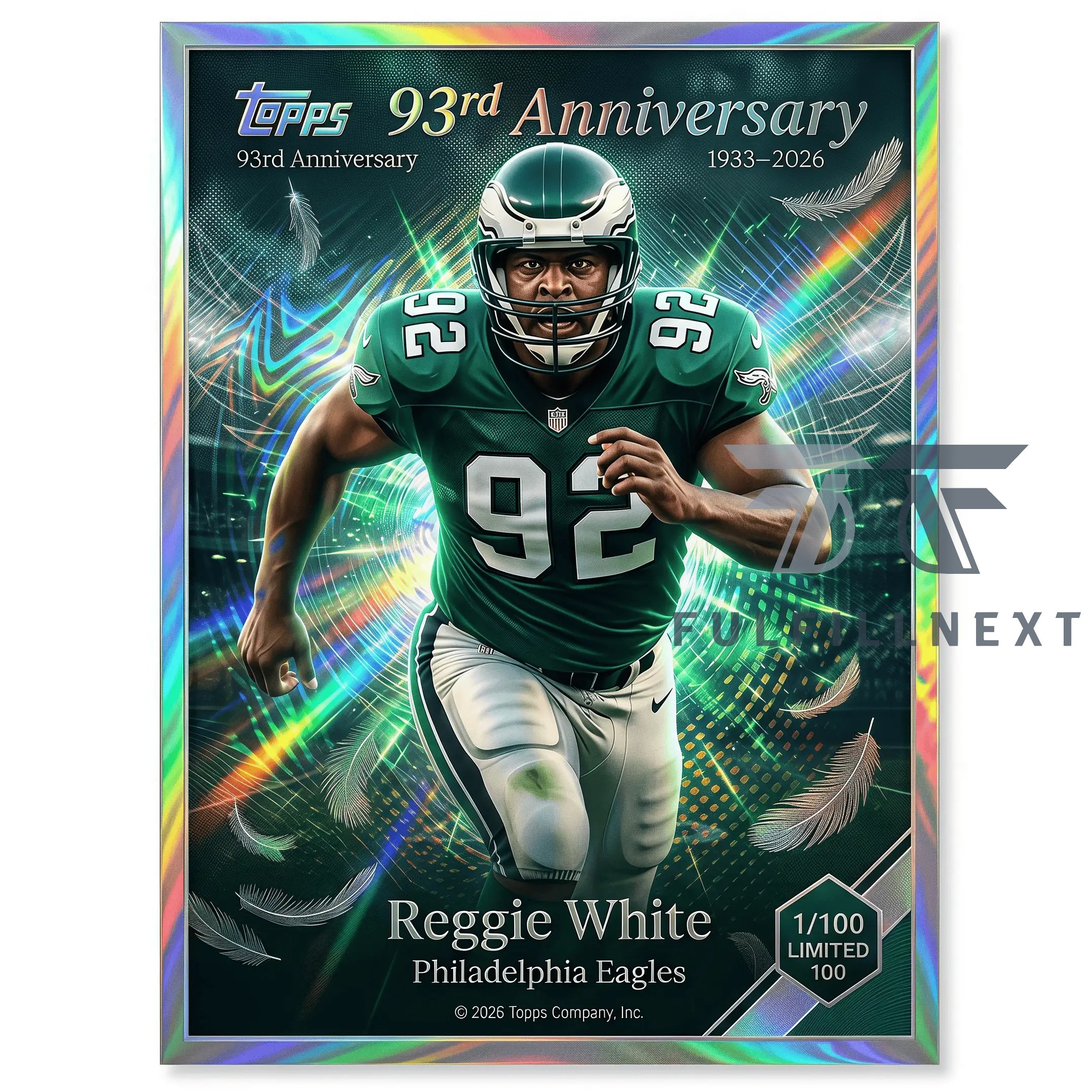 Philadelphia Eagles 93rd Anniversary Trading Cards - Image 2