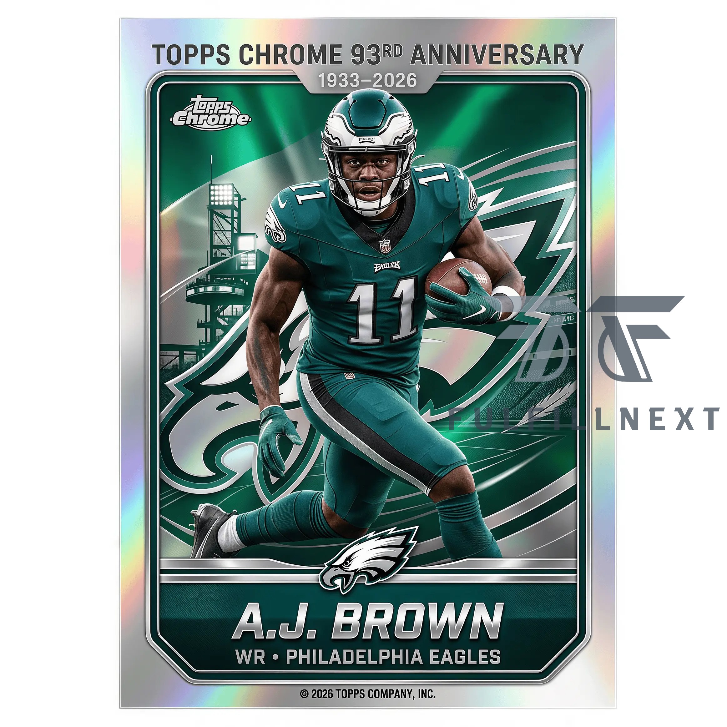 Philadelphia Eagles 93rd Anniversary Trading Cards - Image 4