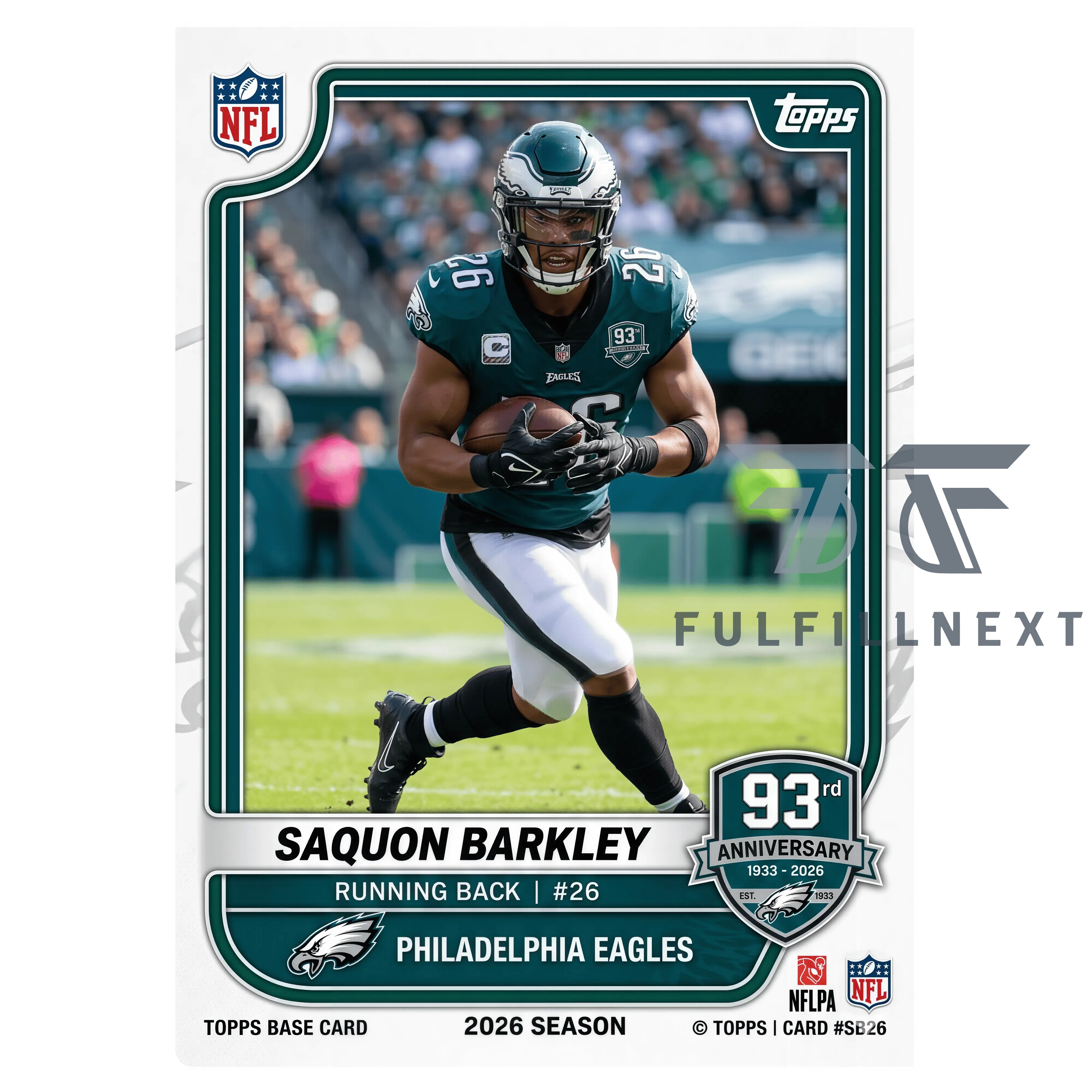 Philadelphia Eagles 93rd Anniversary Trading Cards - Image 7