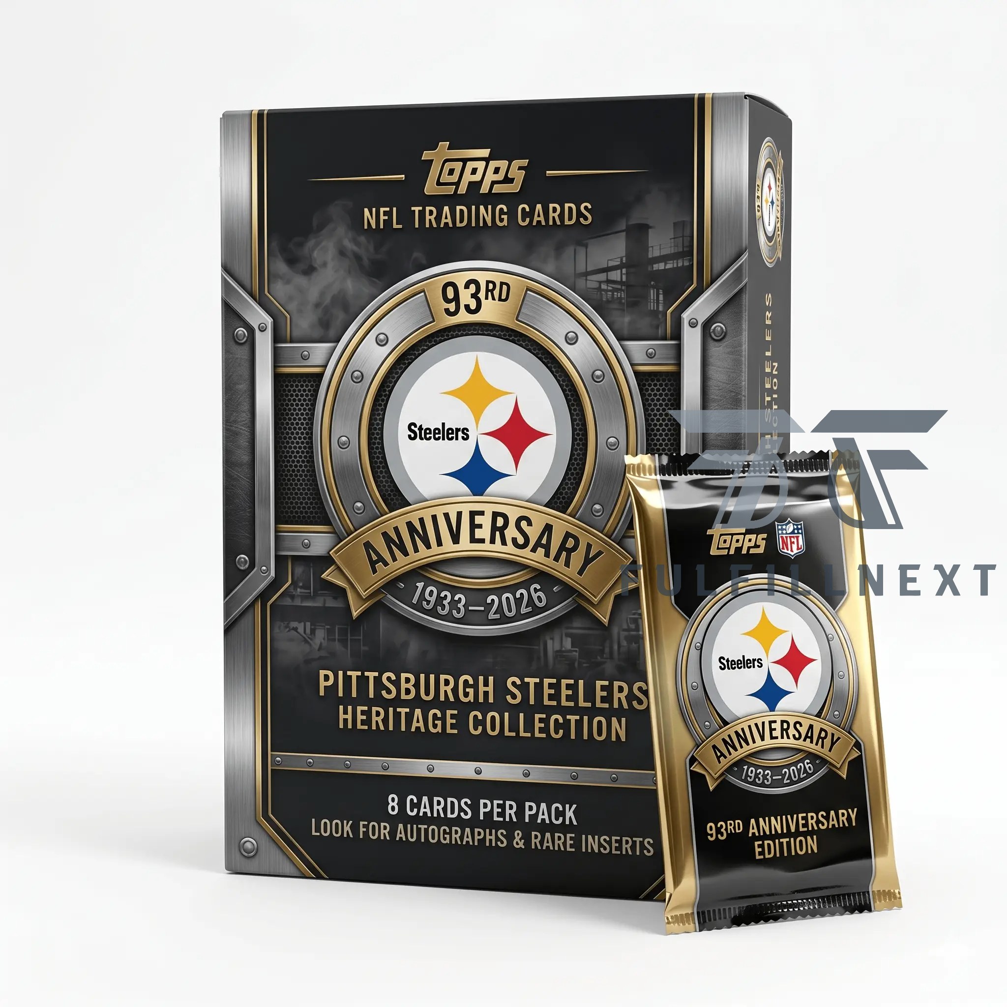 Pittsburgh Steelers 93rd Anniversary Trading Cards
